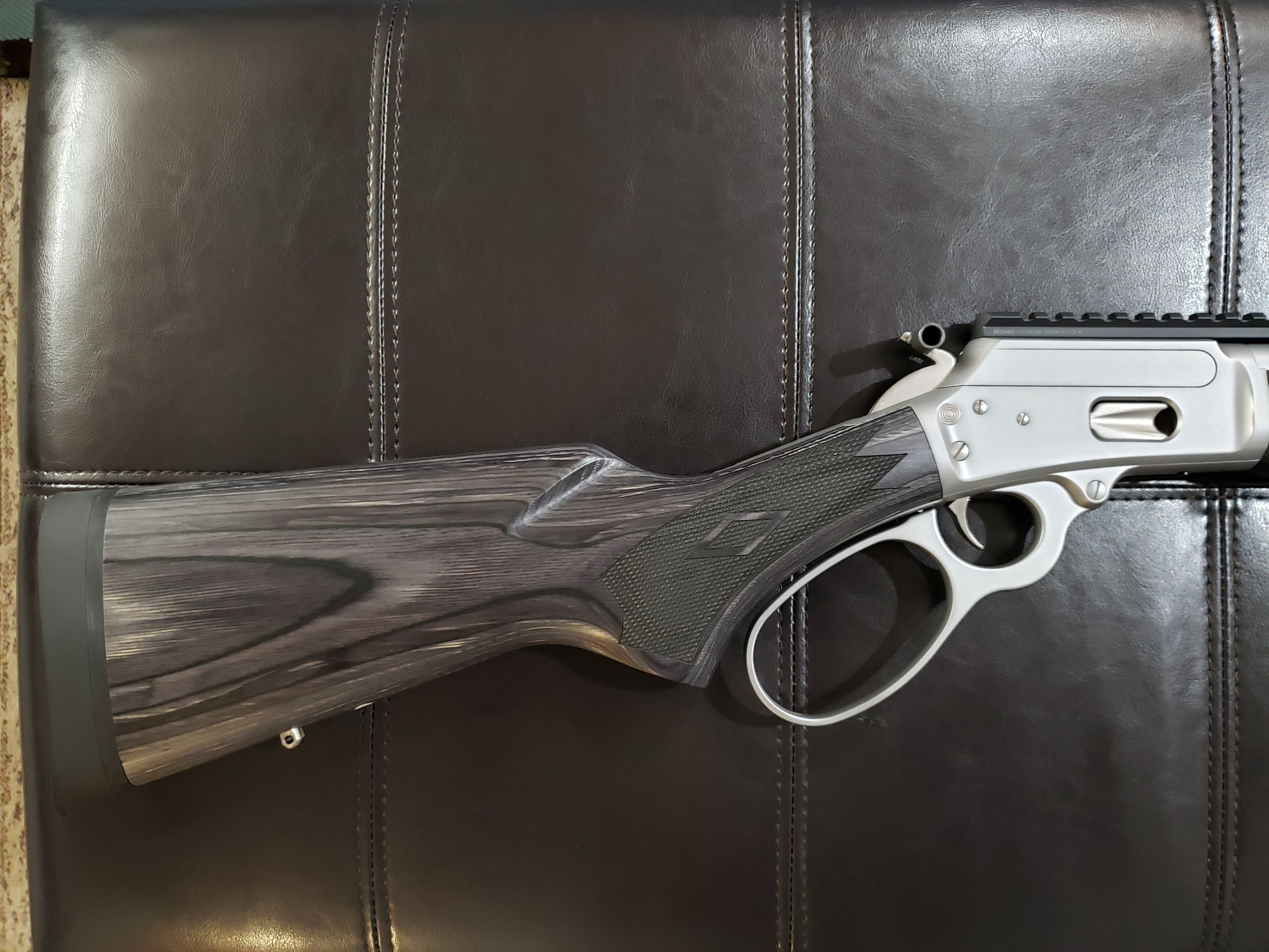 Photo of *Brand New* (Ruger) Marlin Model 1894 Trapper (Stainless / Laminate) .44 Rem. Mag. Lever-Action Rifle (w/ MI Picatinny Rail)