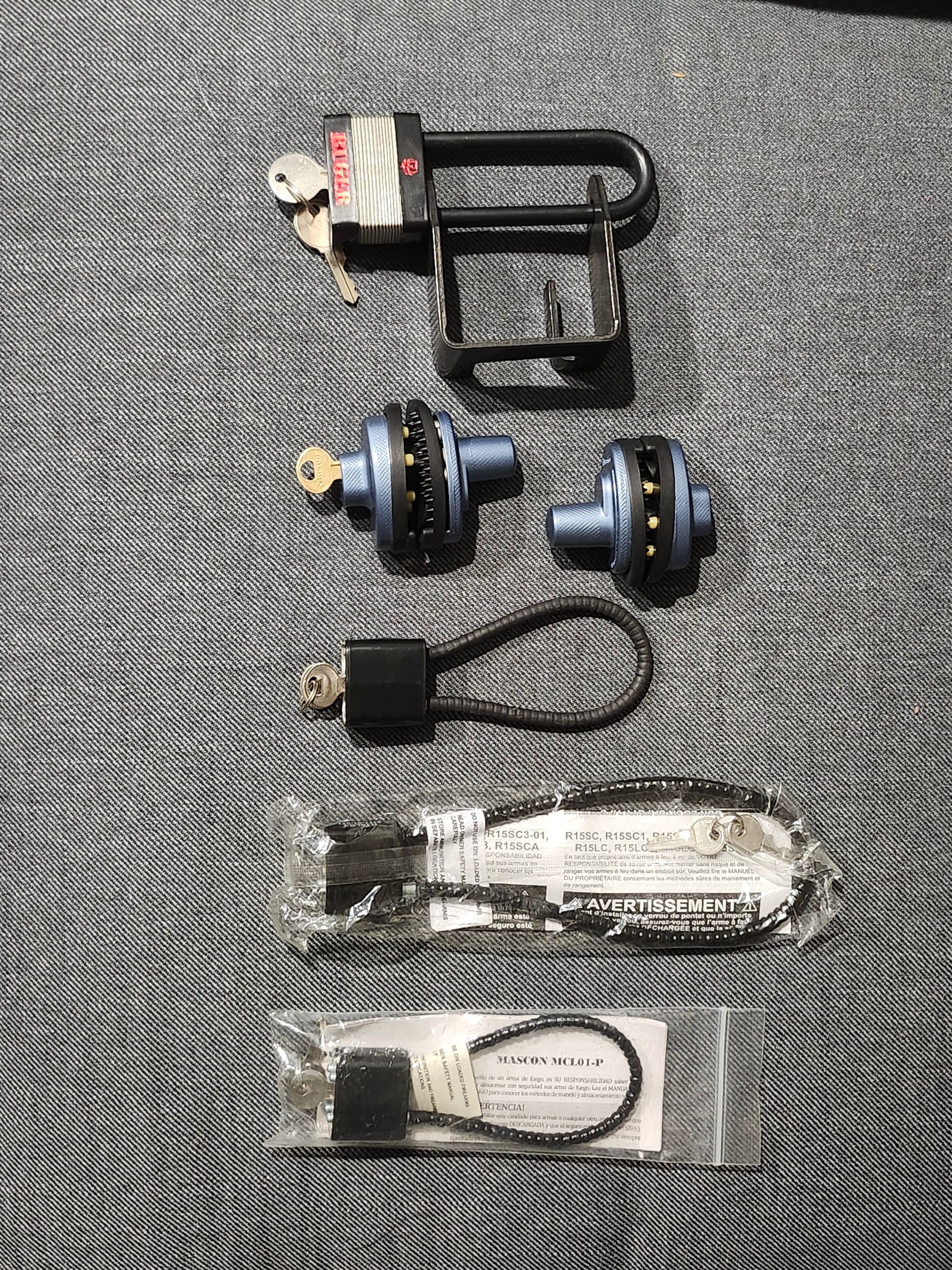 Photo of Assorted trigger locks