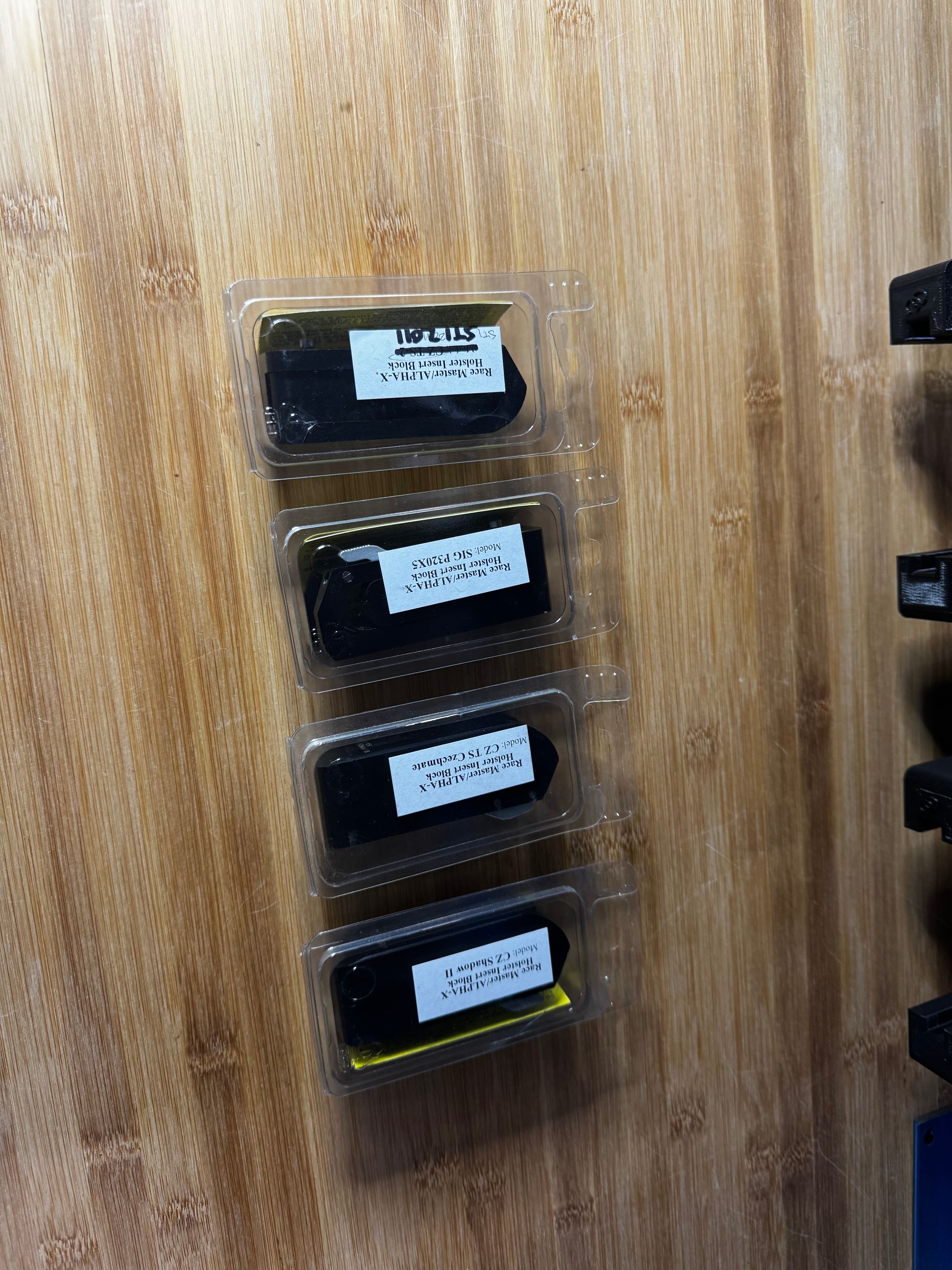 Photo of Double Alpha RaceMaster/Alpha-X holster inserts - STI, CZ, Sig