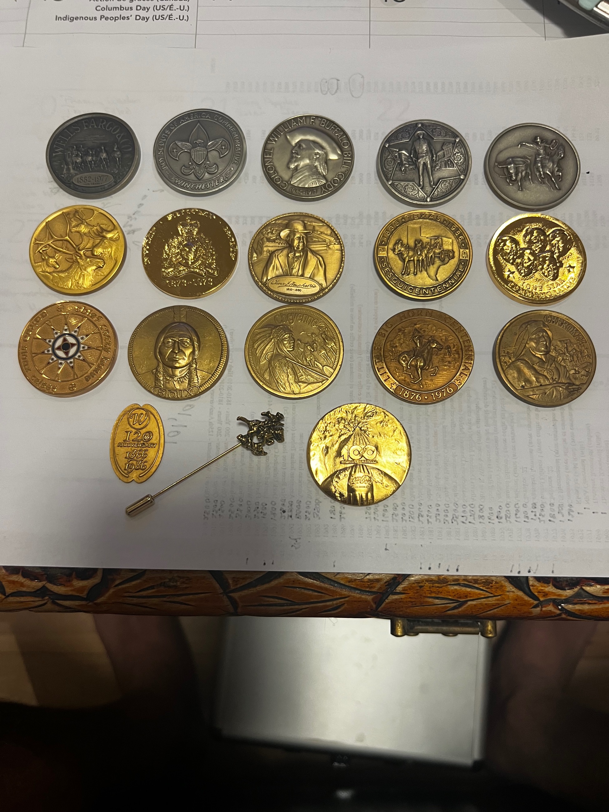 Photo of Winchester, Commemorative and Centennial Medallions