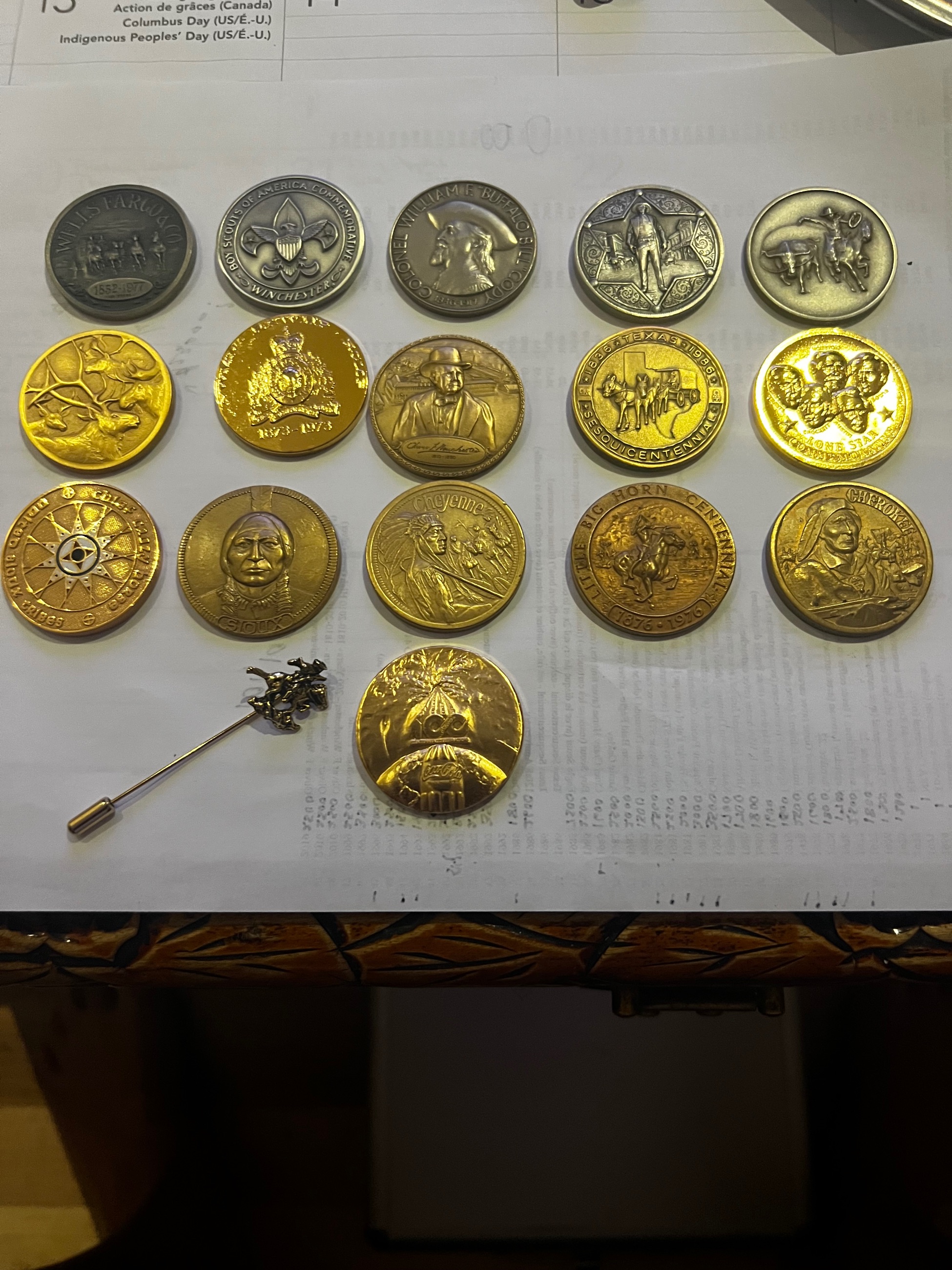 Photo of Winchester, Commemorative and Centennial Medallions