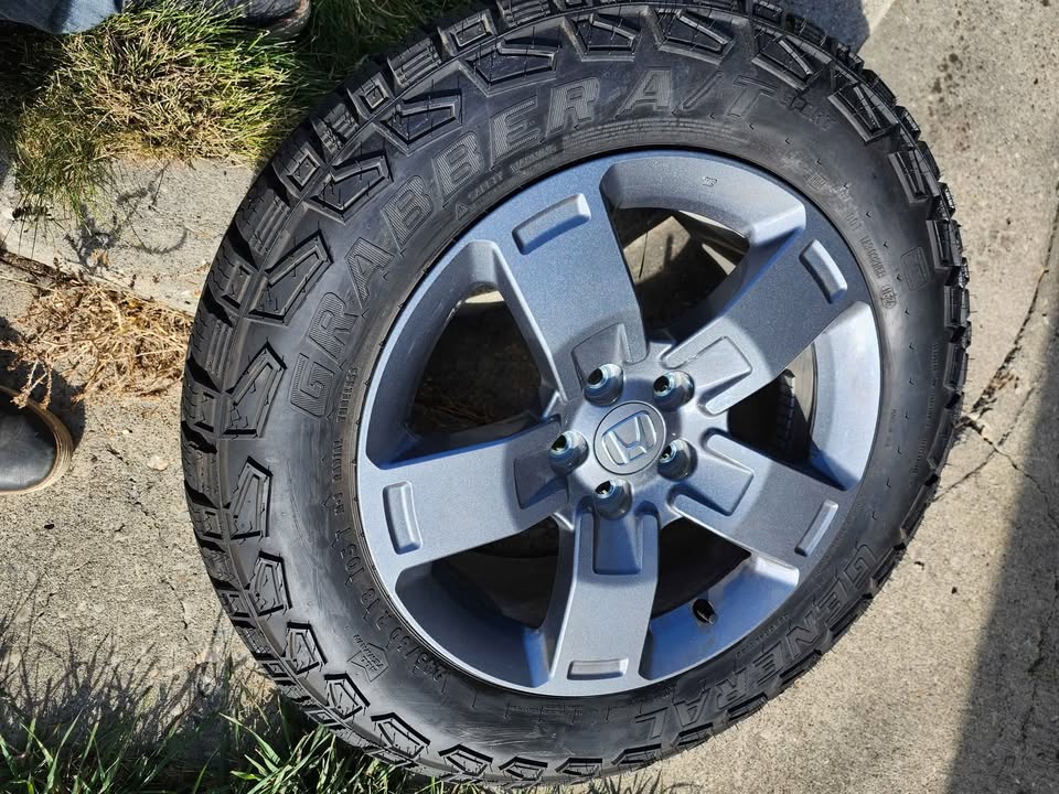 Photo of NEW HONDA RIDGELINE PILOT TRAILSPORT WHEELS +GENERAL GRABBER A/T TIRES TPMS SNOW