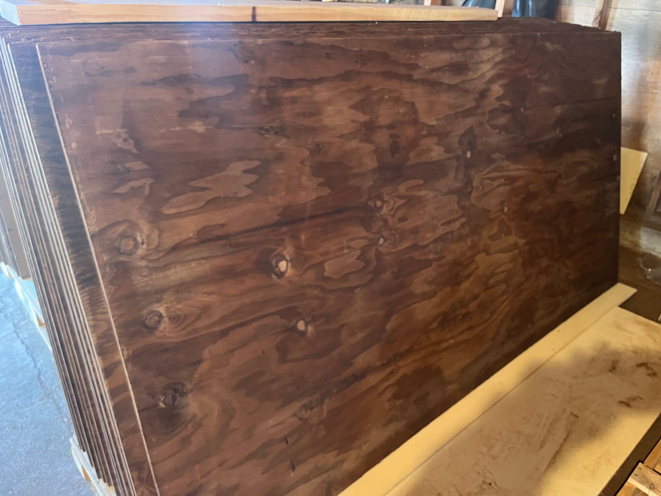 Photo of 3/8" and 1/2" Pressure Treated plywood