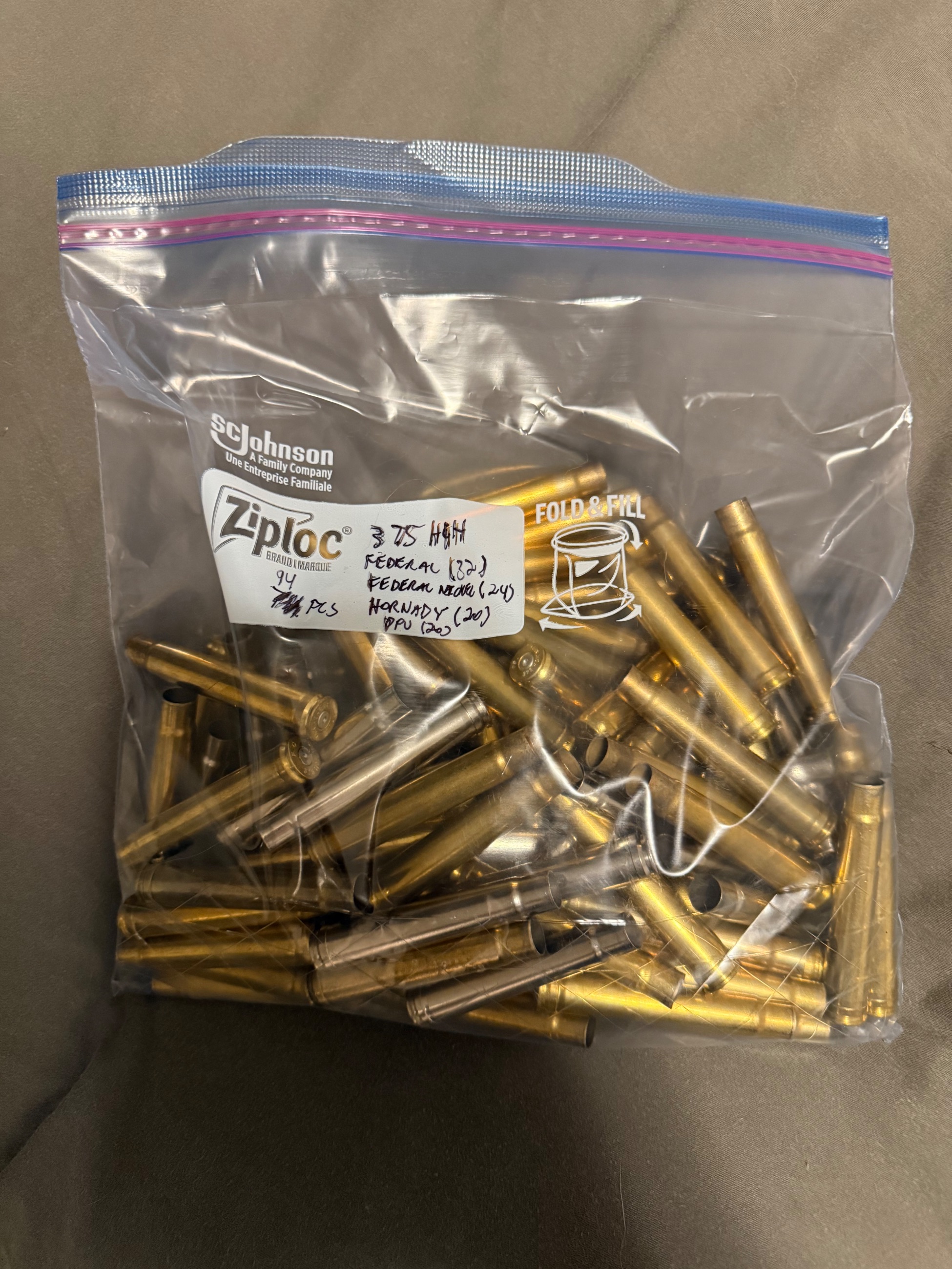 Photo of Once fired 375 h&h cases