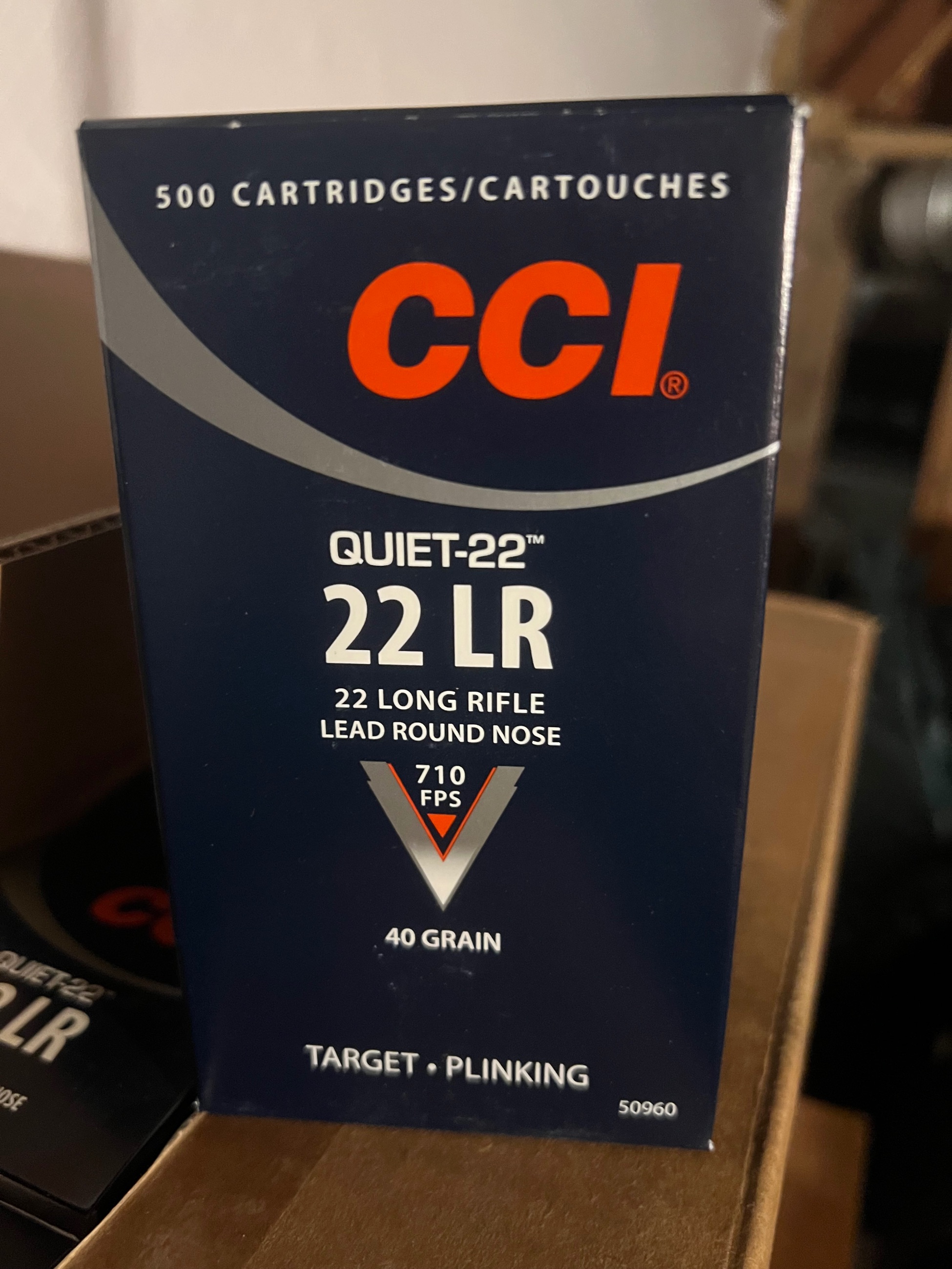 CCI Quiet - .22LR, 40gr, LRN, Brick of 500 - 3 - 1761955082350_IMG_0627