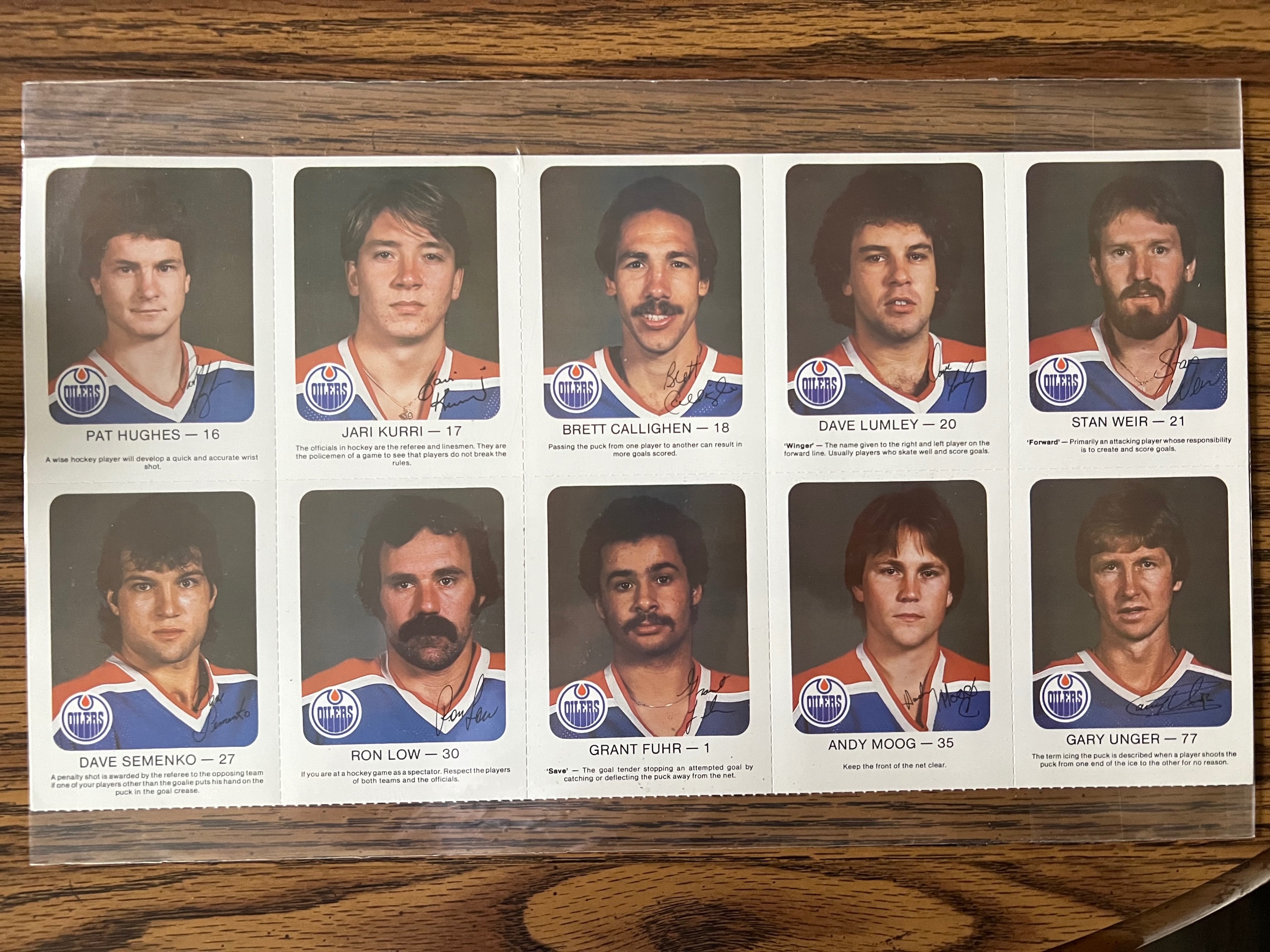 Photo of 5 x Rare Oilers 1980-81 Red Rooster, Uncut 10 Cards Sheets, $125 Each. 