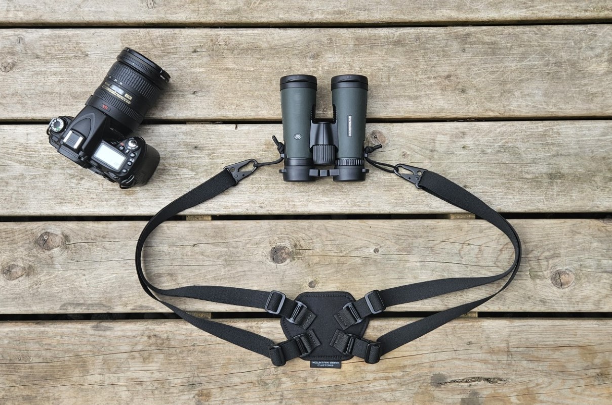 Photo of Binocular / Camera Harness  w/ Heavy Duty Adjustable Elastic Carrier