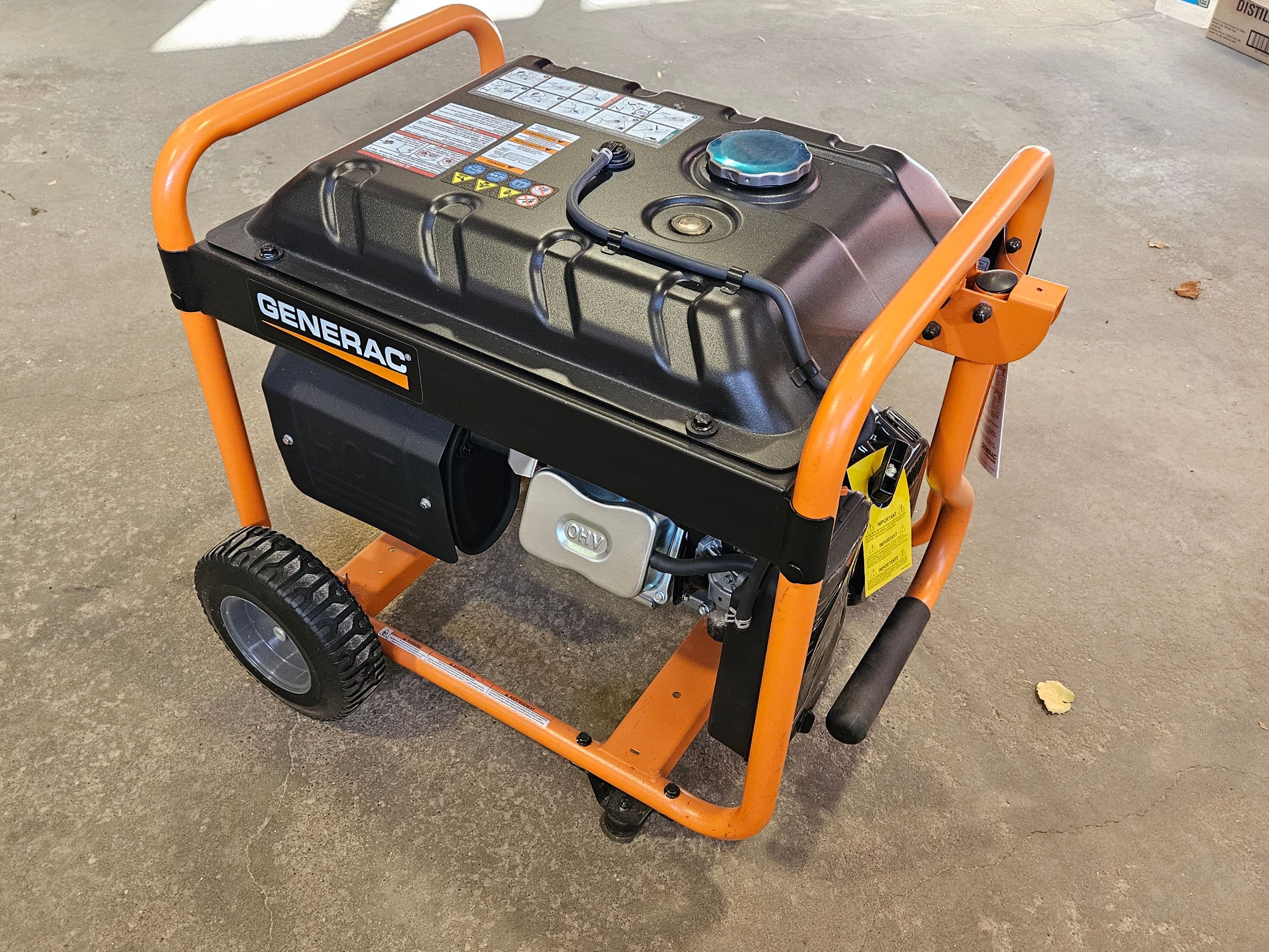 Photo of Generac GP7500E 7500/9400 Watt Open Frame Portable Generator with Electric Start NEW **LOWER PRICE**