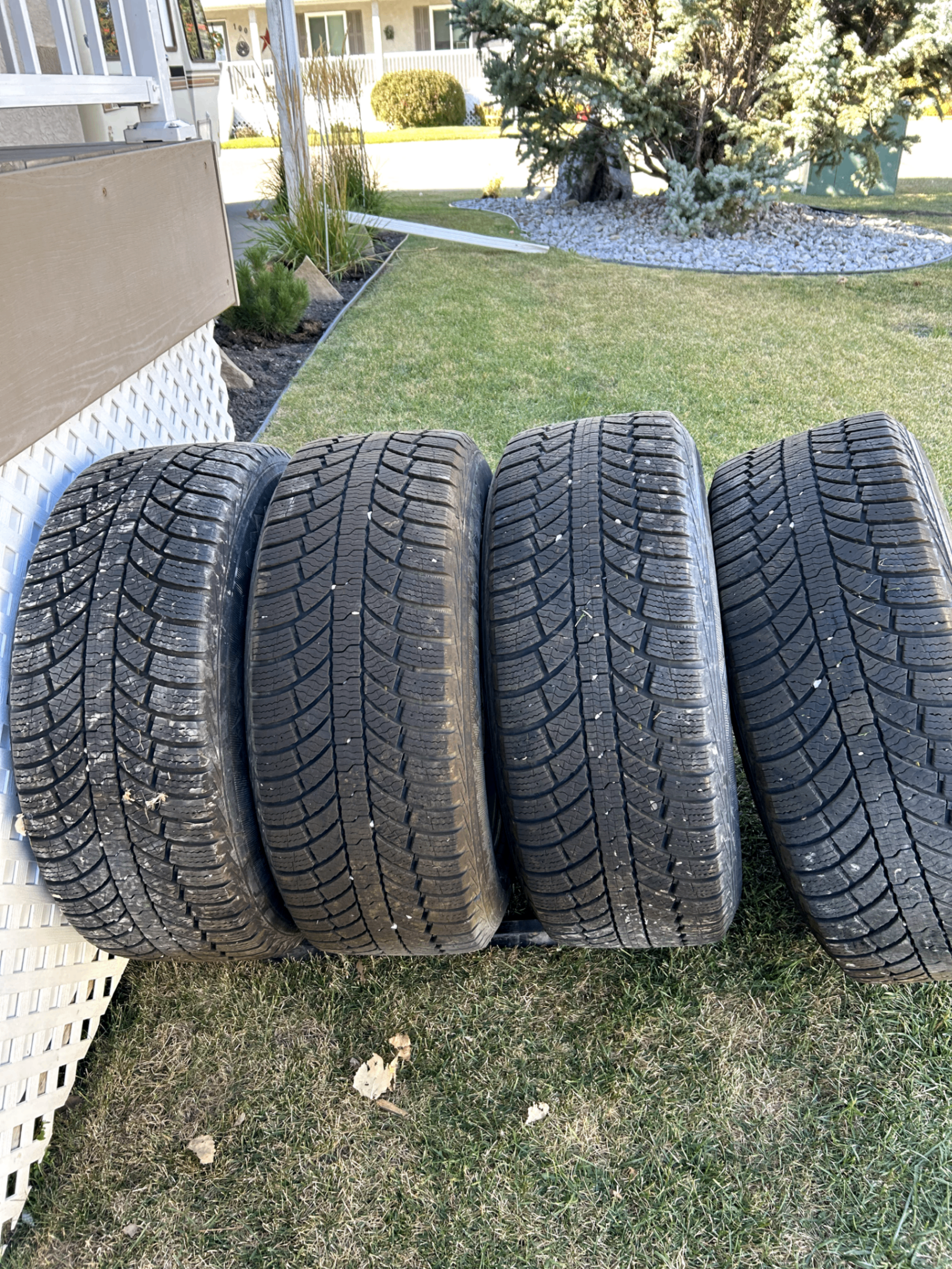 Photo of  4 GENERAL GRABBERS winter tiers on 18 in rims 