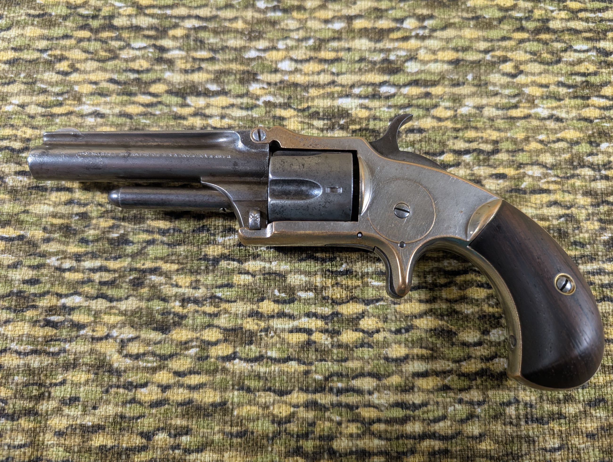 Photo of Marlin XXX Standard Model 1872 .30 Rimfire Tip-Up Antique Pocket Revolver