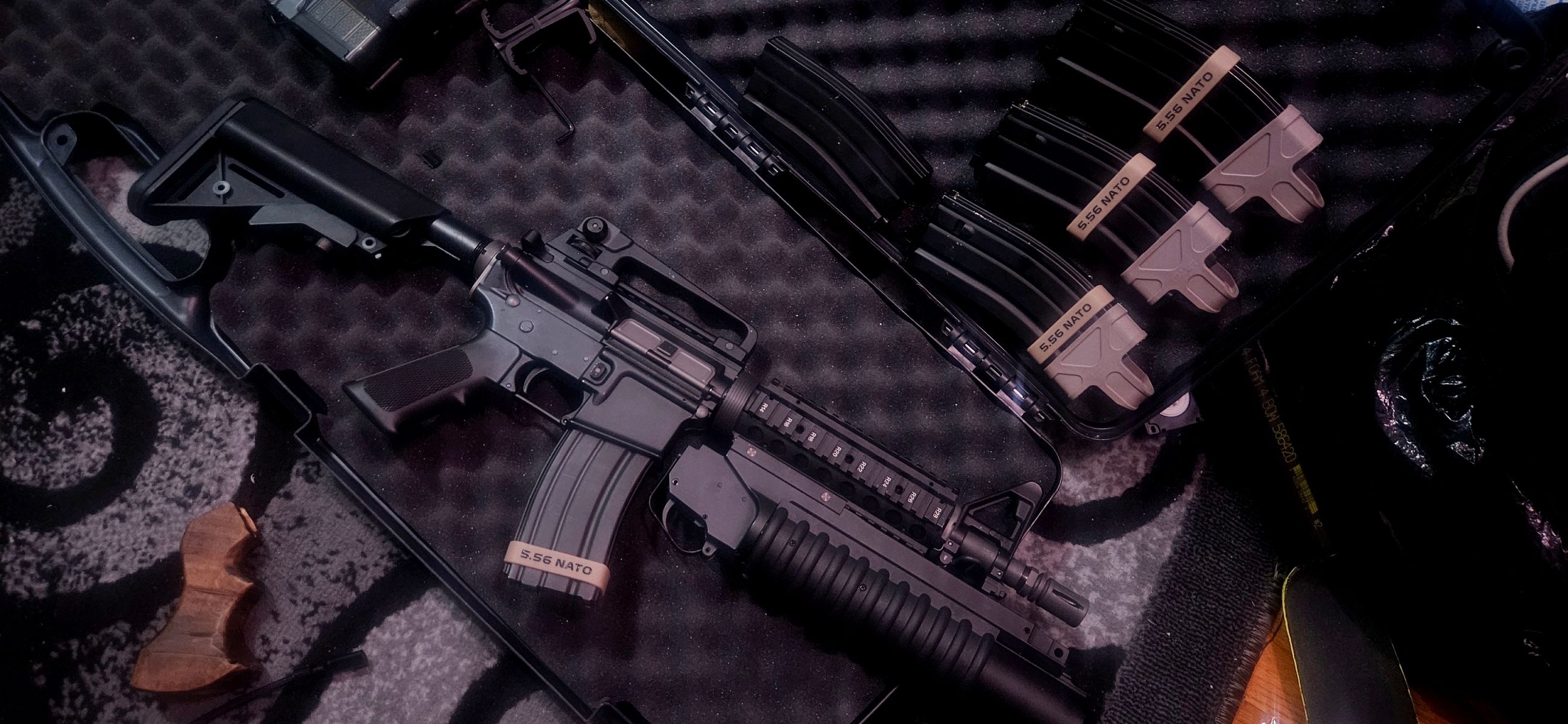 Photo of WE RIS M4 CQBR Gas Blow Back Rifle 