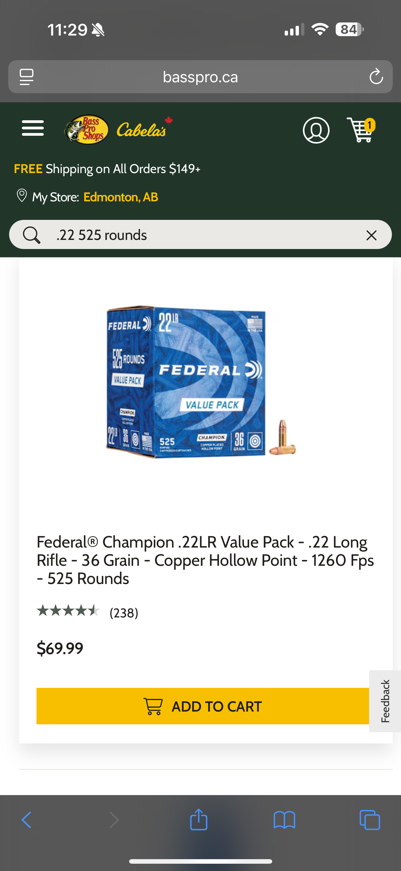 Photo of (SOLD).22 long rifle value pack ammo