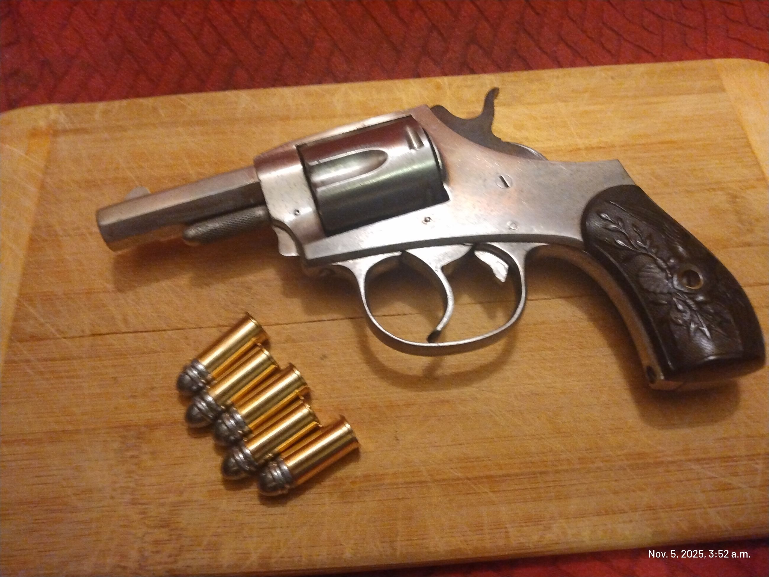 Photo of Iver Johnson "American Bull Dog", .38 RF double action antique Revolver $2800