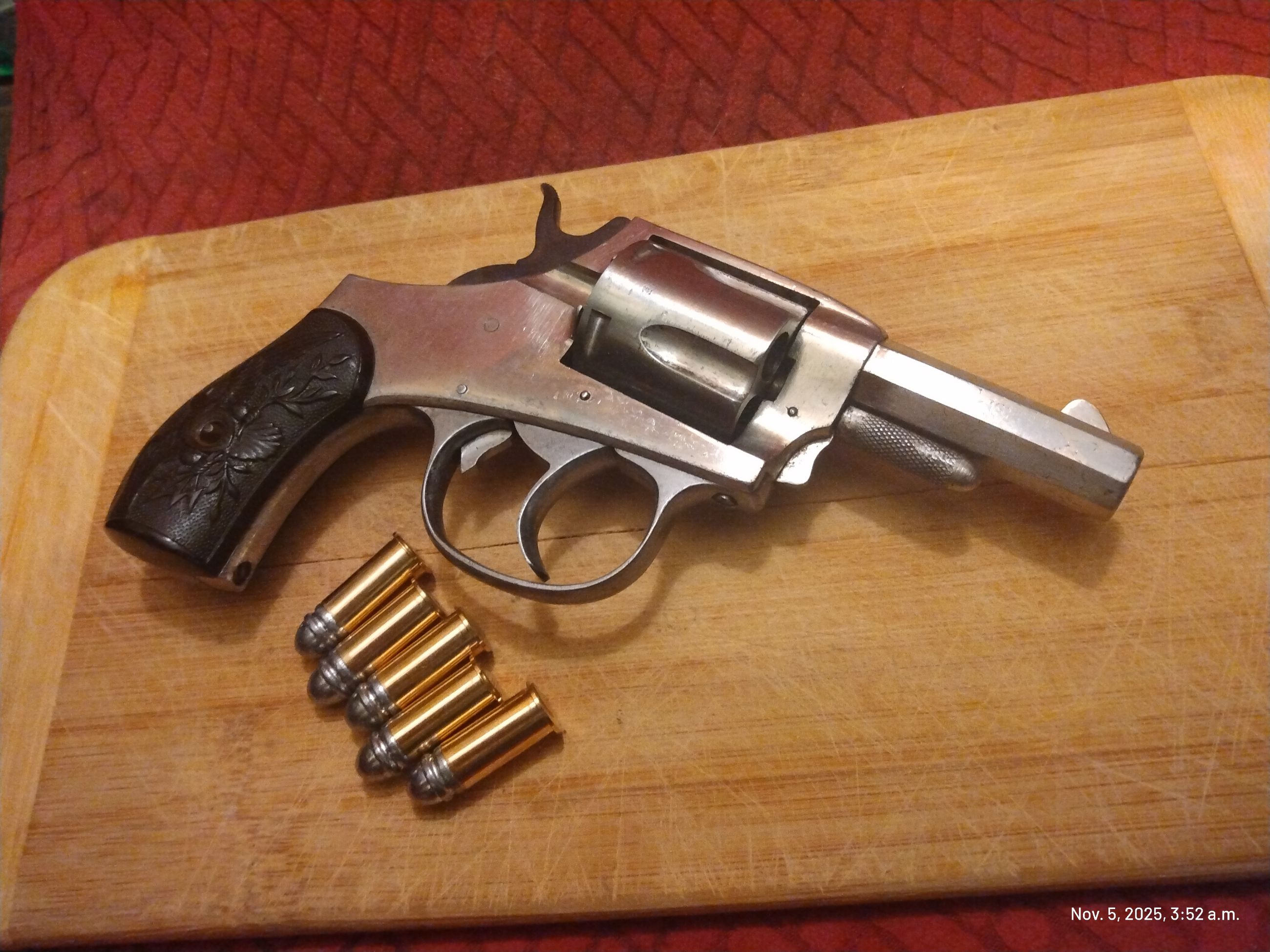 Photo of Iver Johnson "American Bull Dog", .38 RF double action antique Revolver $2800