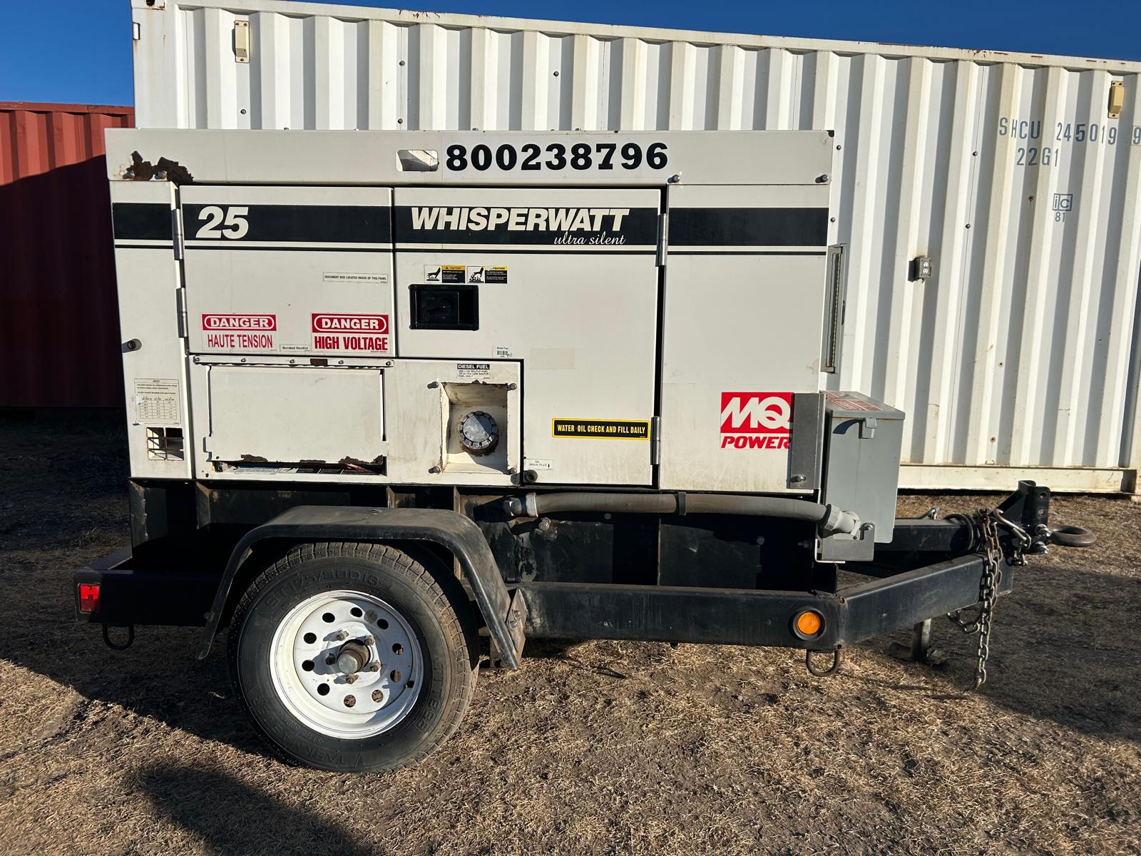 Photo of Whisperwatt MQ 20KW generator 