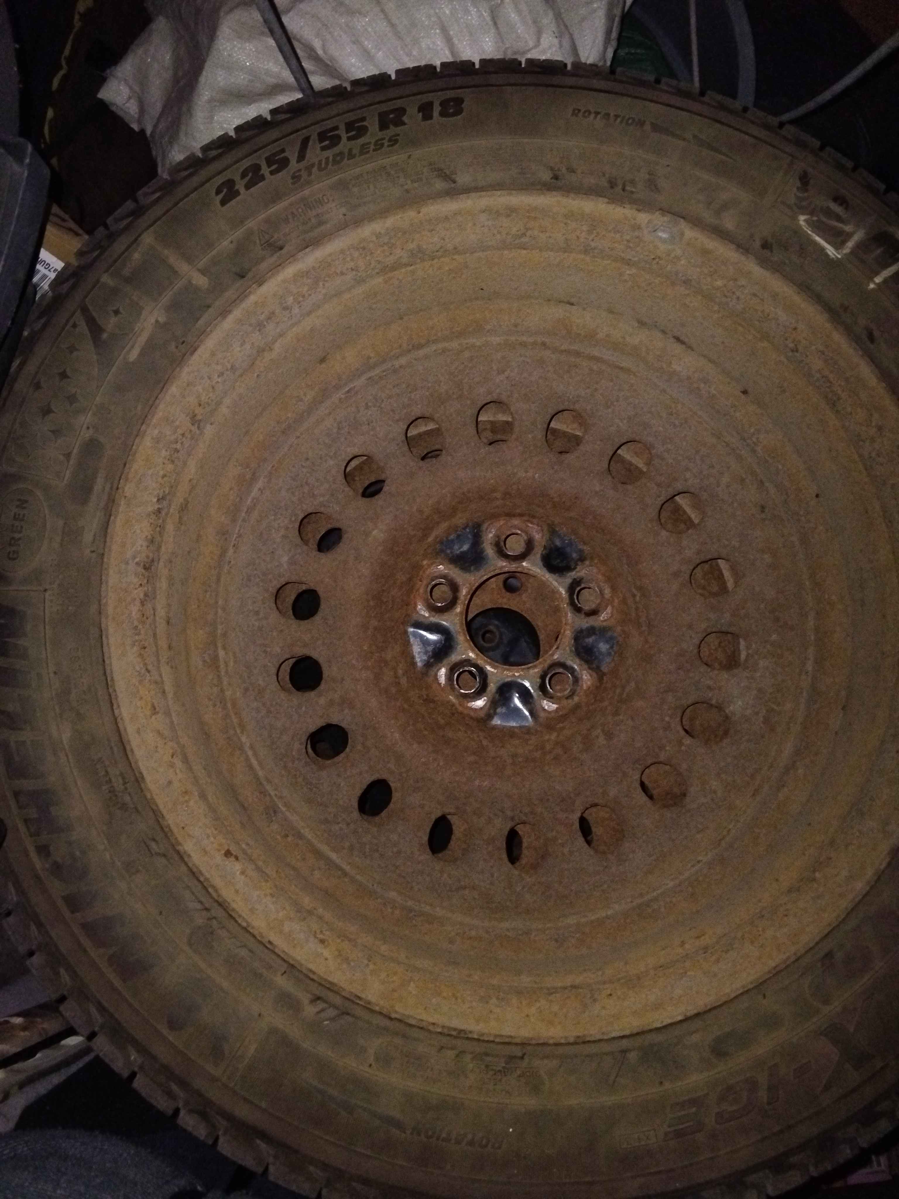 Photo of 4 used winter tires $100 225/55 R18