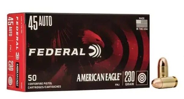 Photo of Federal American Eagle AE45A .45 ACP 230gr. FMJ Ammunition $30