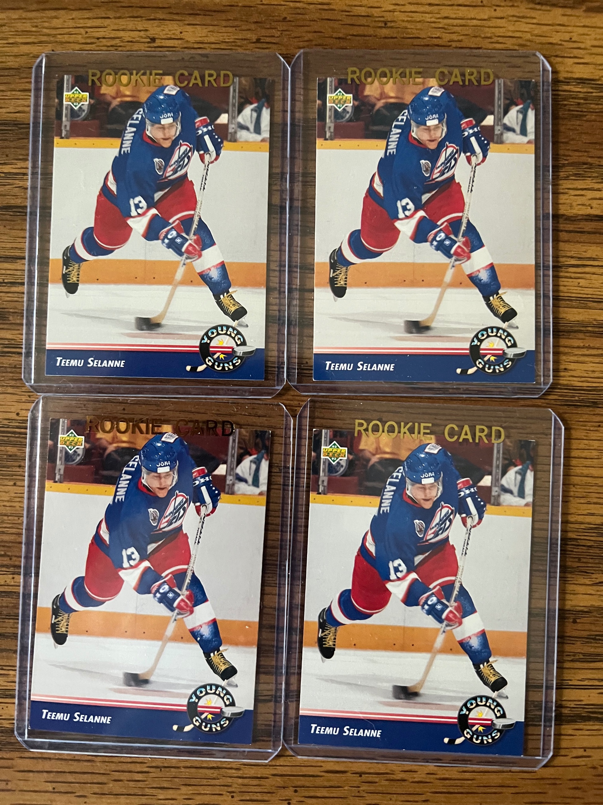 Photo of 4 x Temmu Selanne, UD, Young Guns, Rookie Cards. $125 Each.  