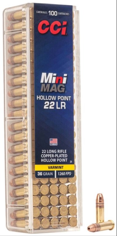 Photo of CCI MINI-MAG .22LR 36GR CPHP Ammunition $15