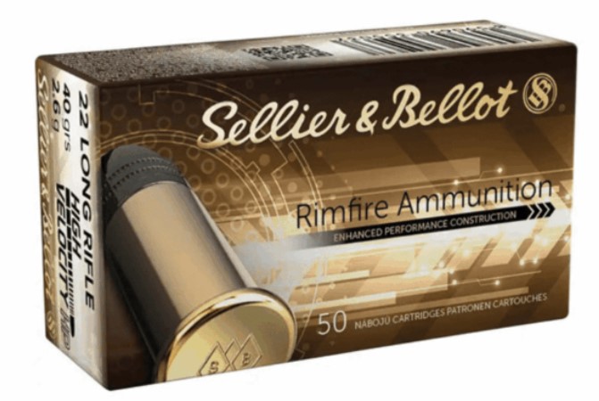 Photo of Sellier & Bellot .22LR Subsonic-HP(Hollow Point) Rimfire, 40Grain Ammunition $8.5