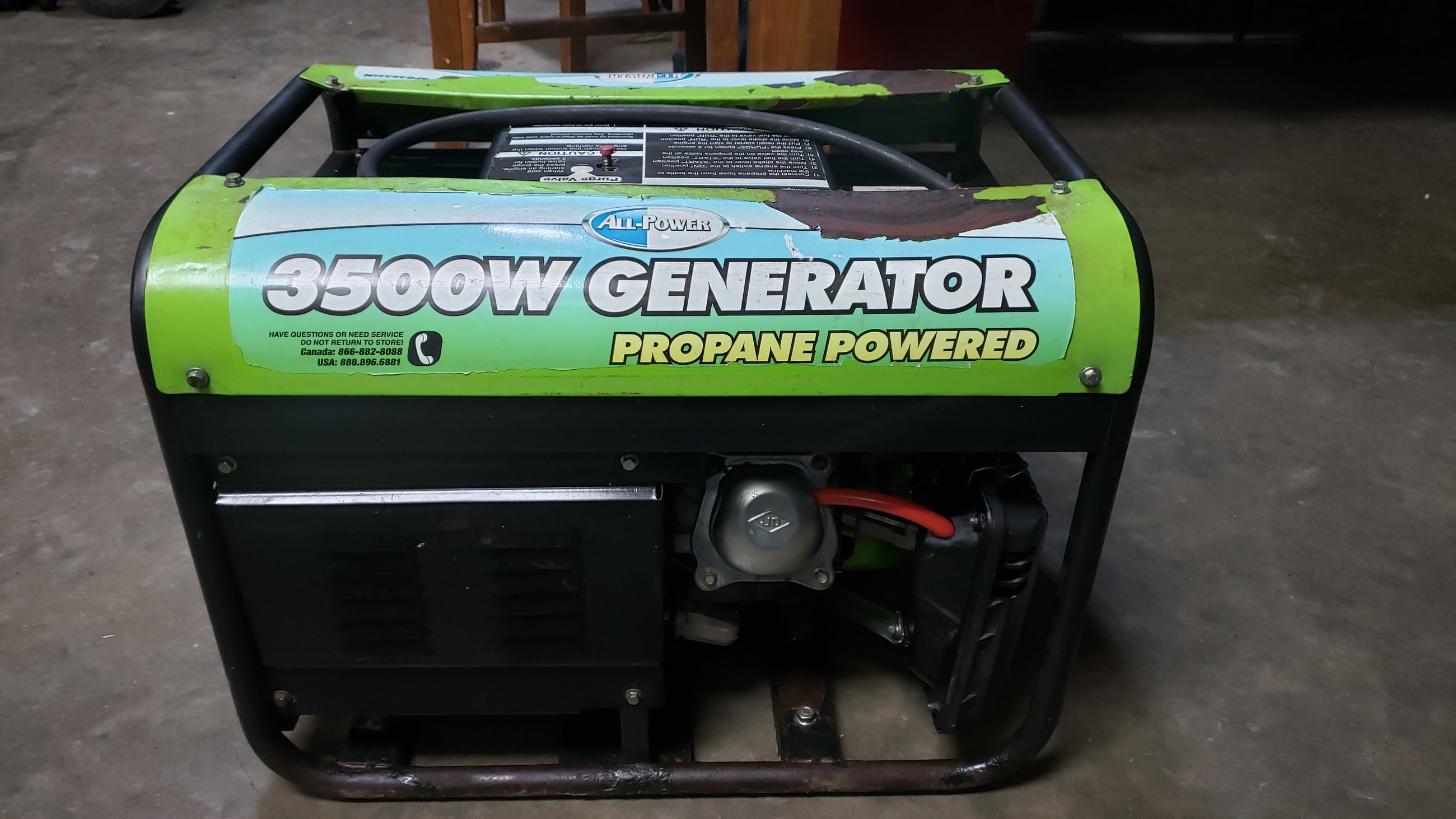 Photo of All Power 3500 Watt Propane Generator