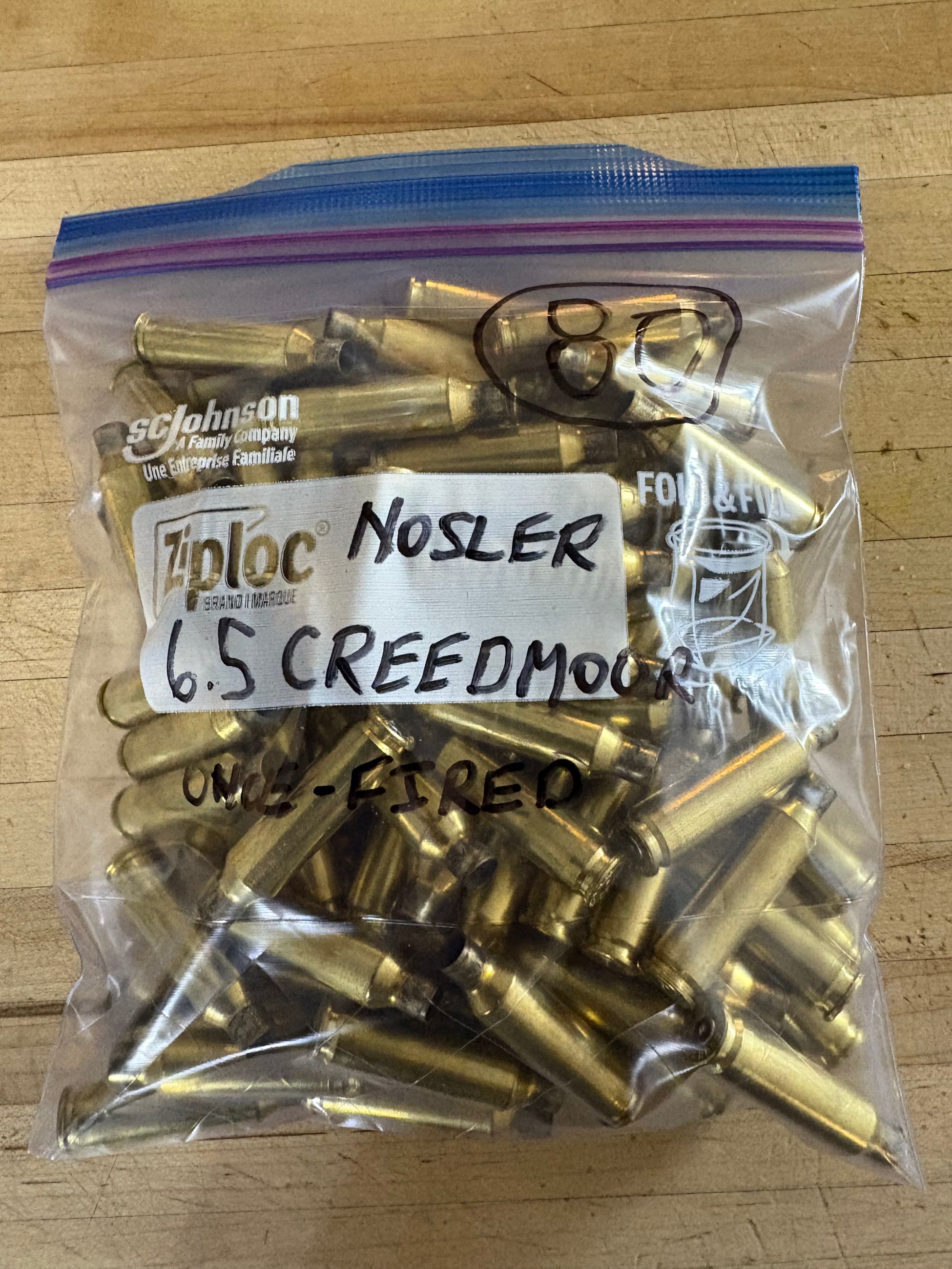 Photo of Nosler Once-fired 6.5 Creedmoor brass