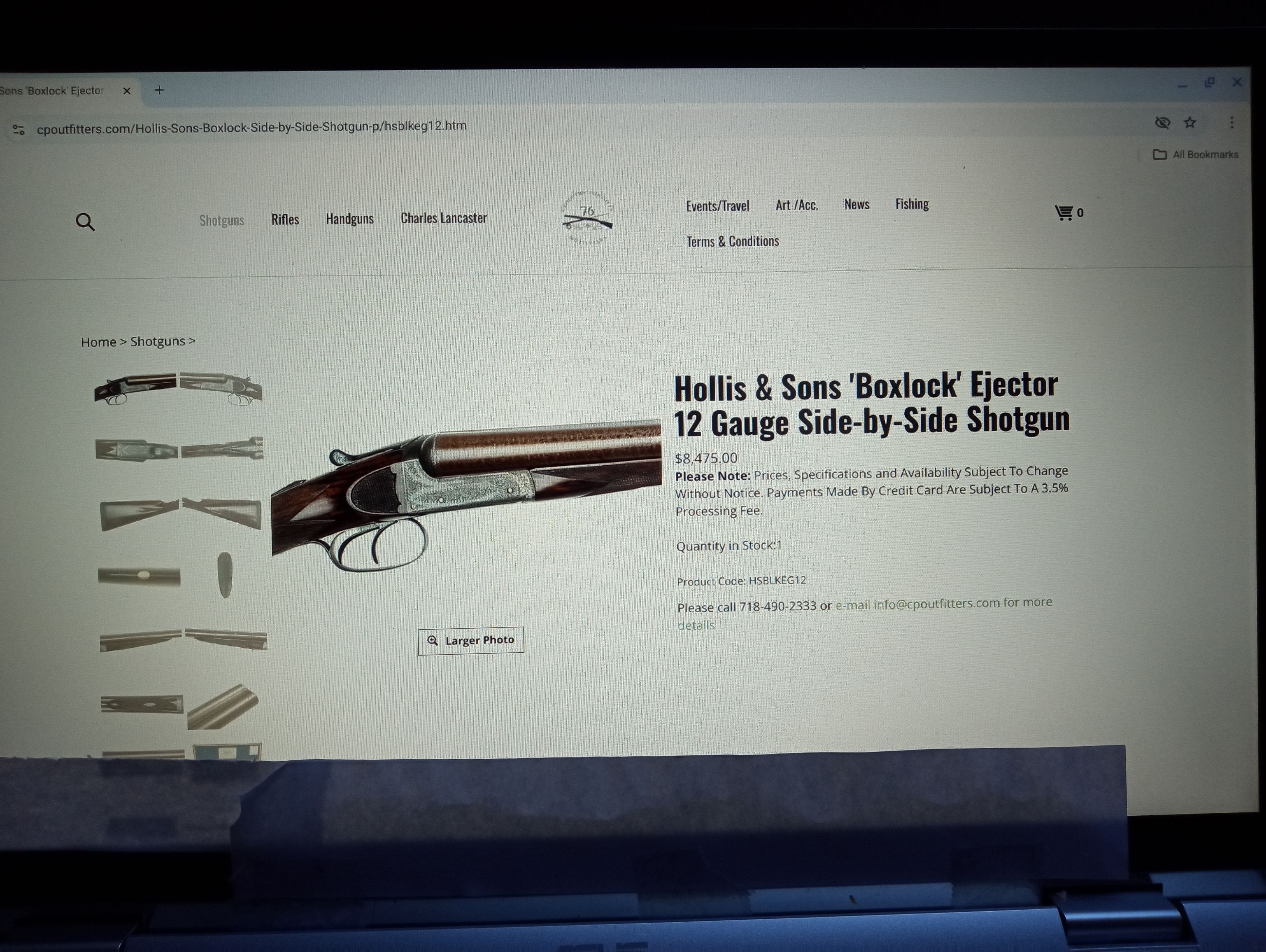 12 Gauge Hollis & Sons SxS Hammered Collector - 8 - 1763177052645_IMG_20250918_080635530