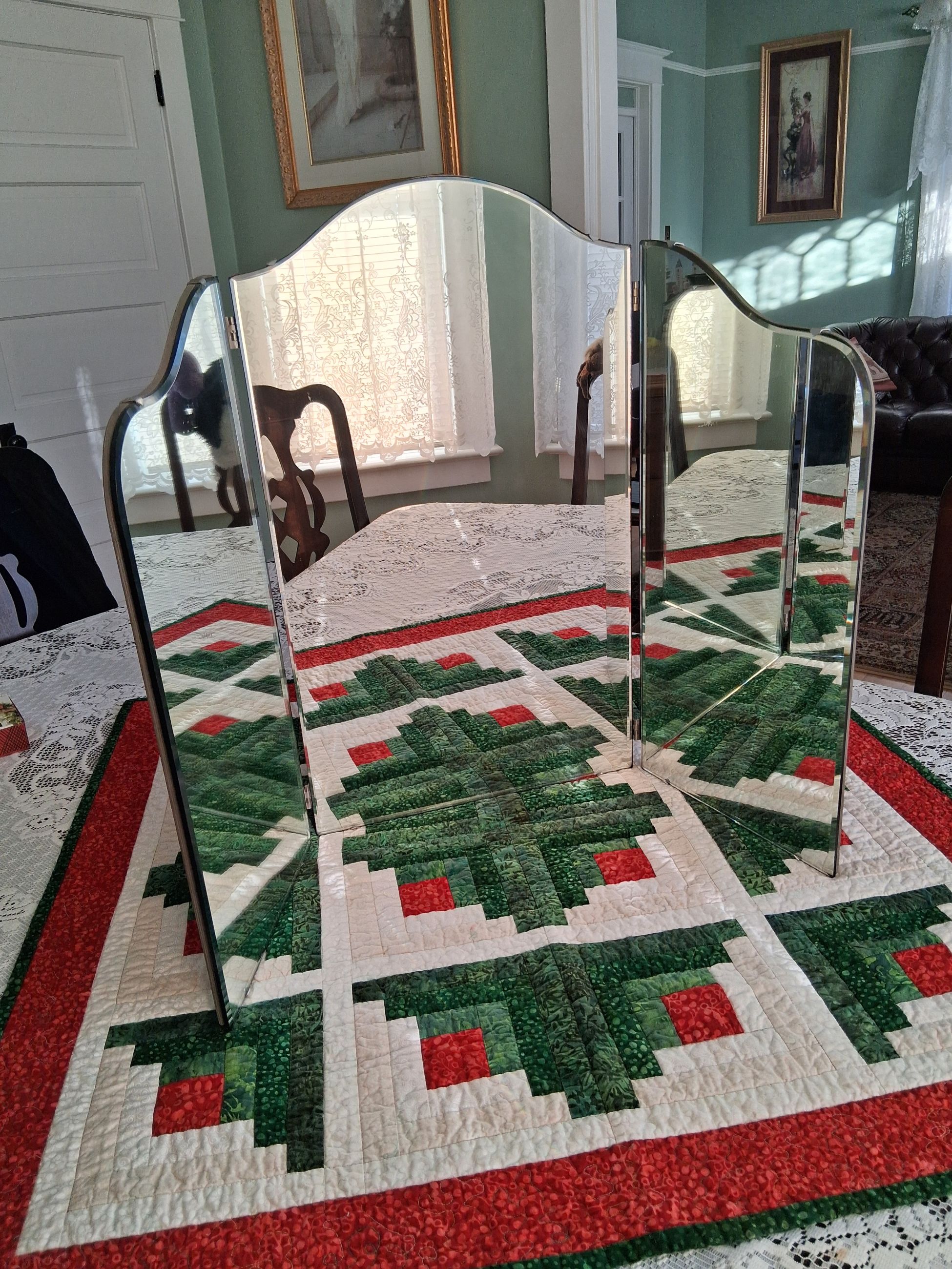 Photo of Three panel mirror