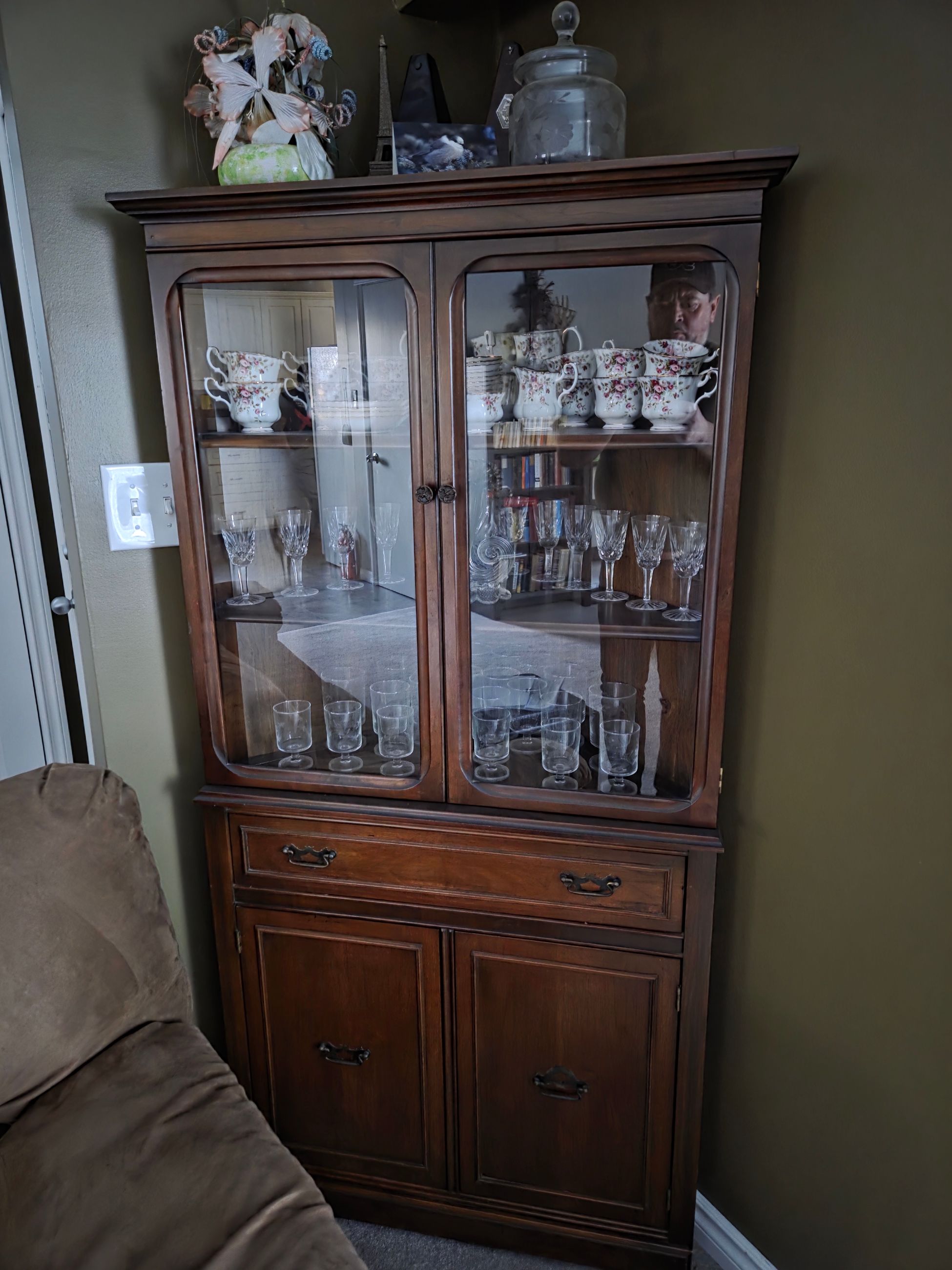 Photo of Corner-style China Cabinet $350.00 obo