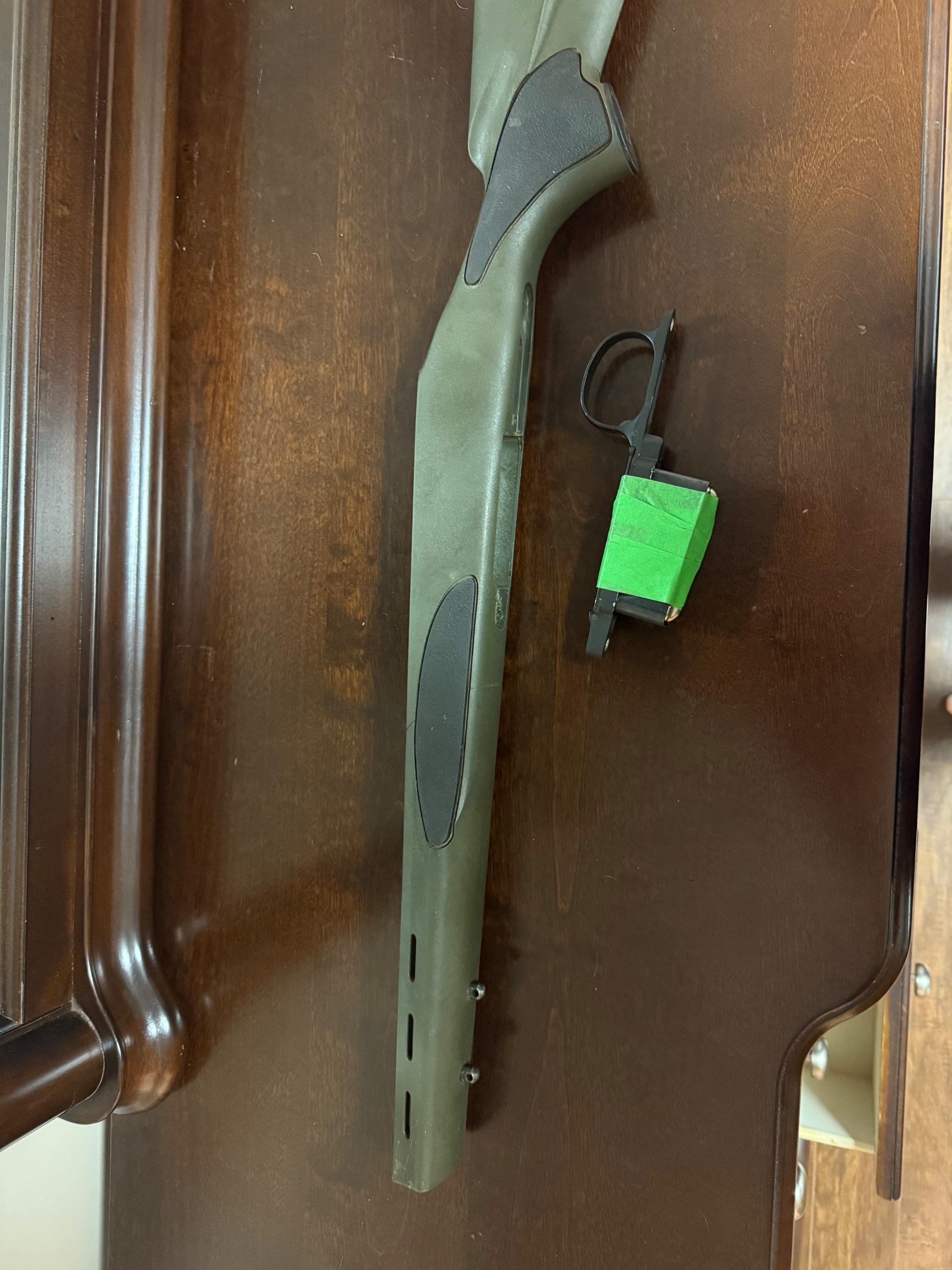 Photo of Remington 700 short action VTR stock and bottom metal
