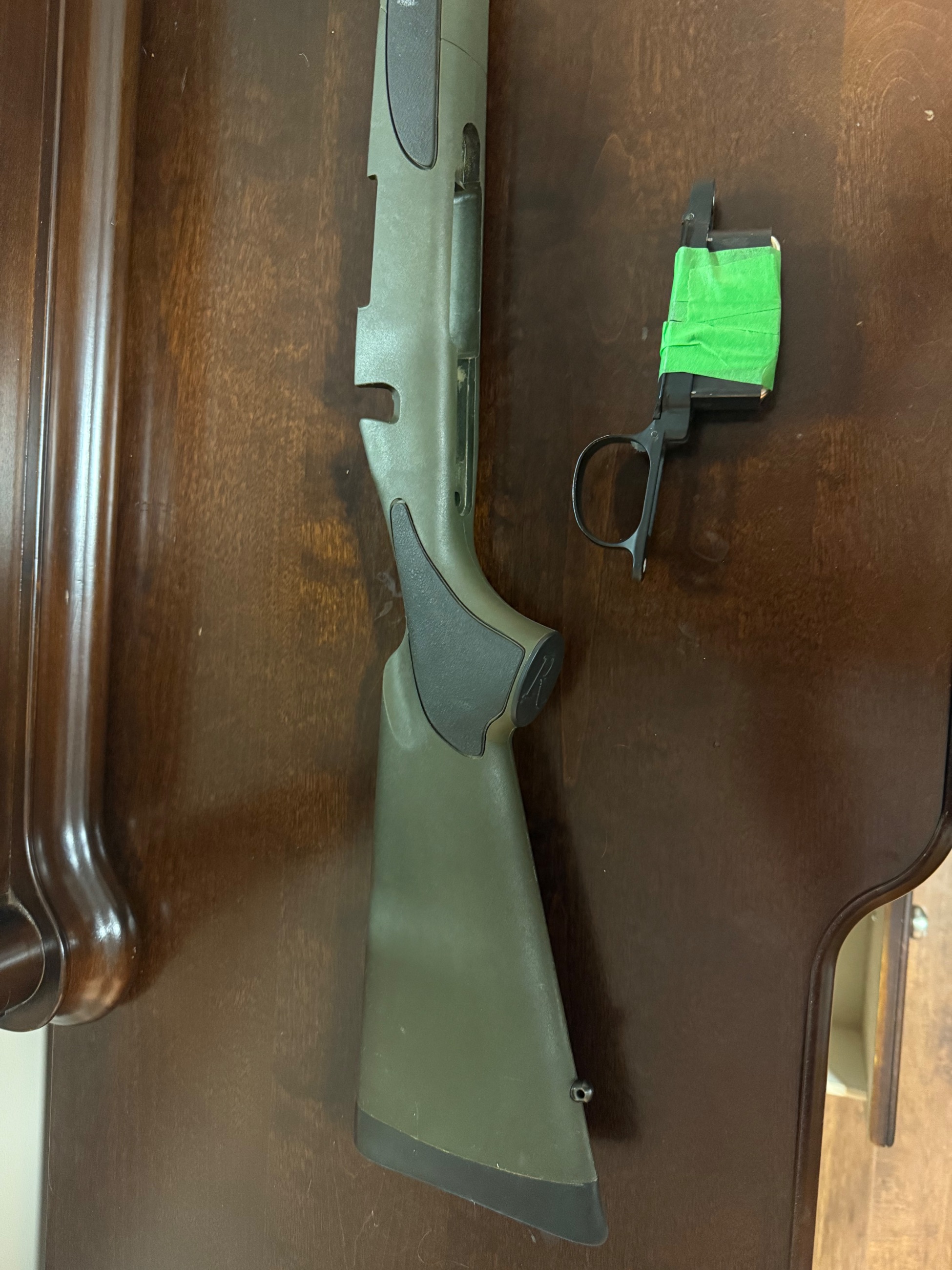 Photo of Remington 700 short action VTR stock and bottom metal