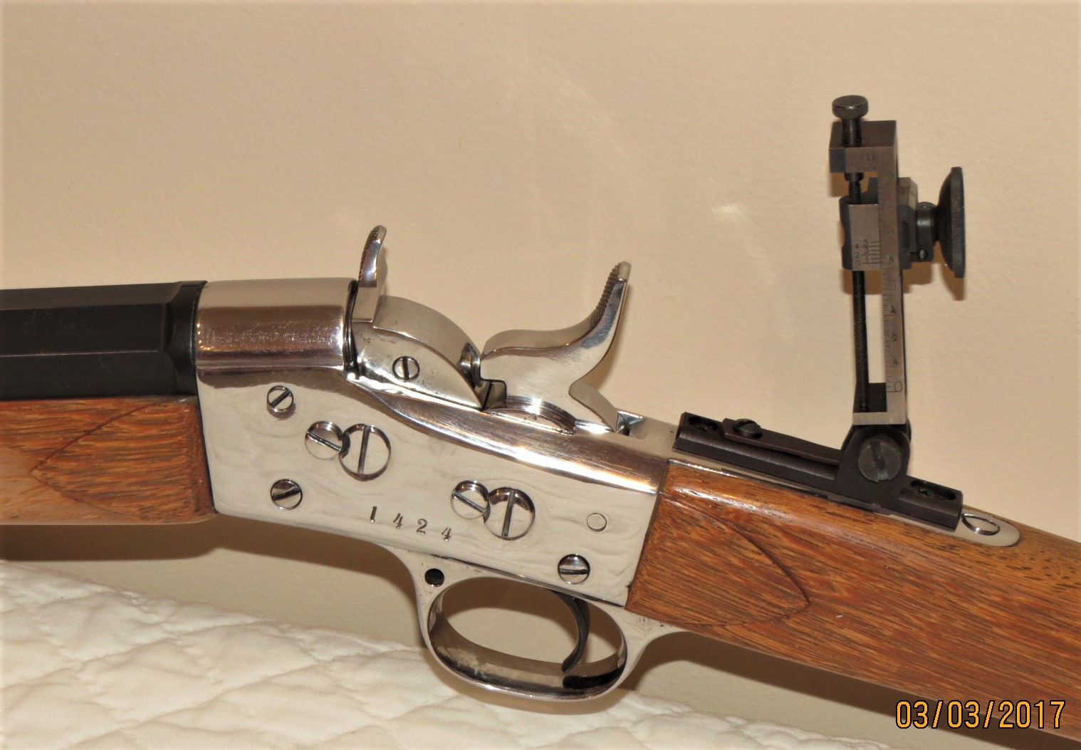 Remington (Husqvarna) 1873 #1 Rolling Block - 4 - 1763671998992_Remington Husqvarna #1 Rolling Block rifle, post-restoration-10