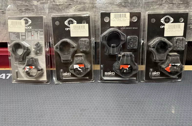 Photo of Sako Optilock - 1" - Medium Rings - Phosphated - S130F961