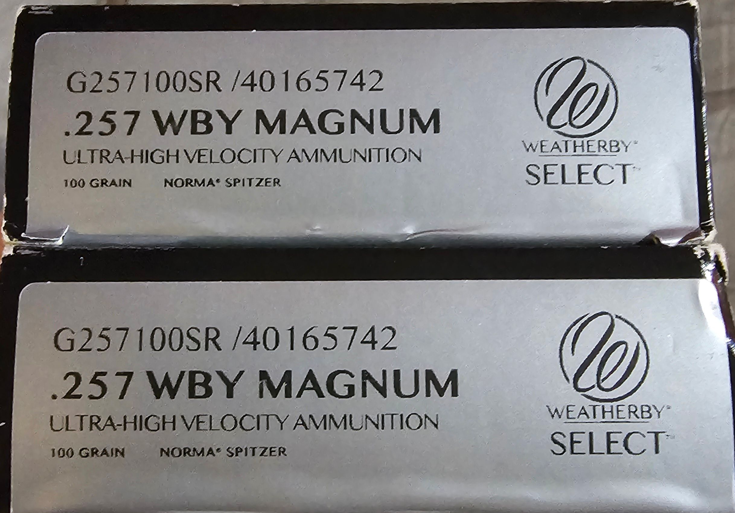 Photo of 257 weatherby ammo