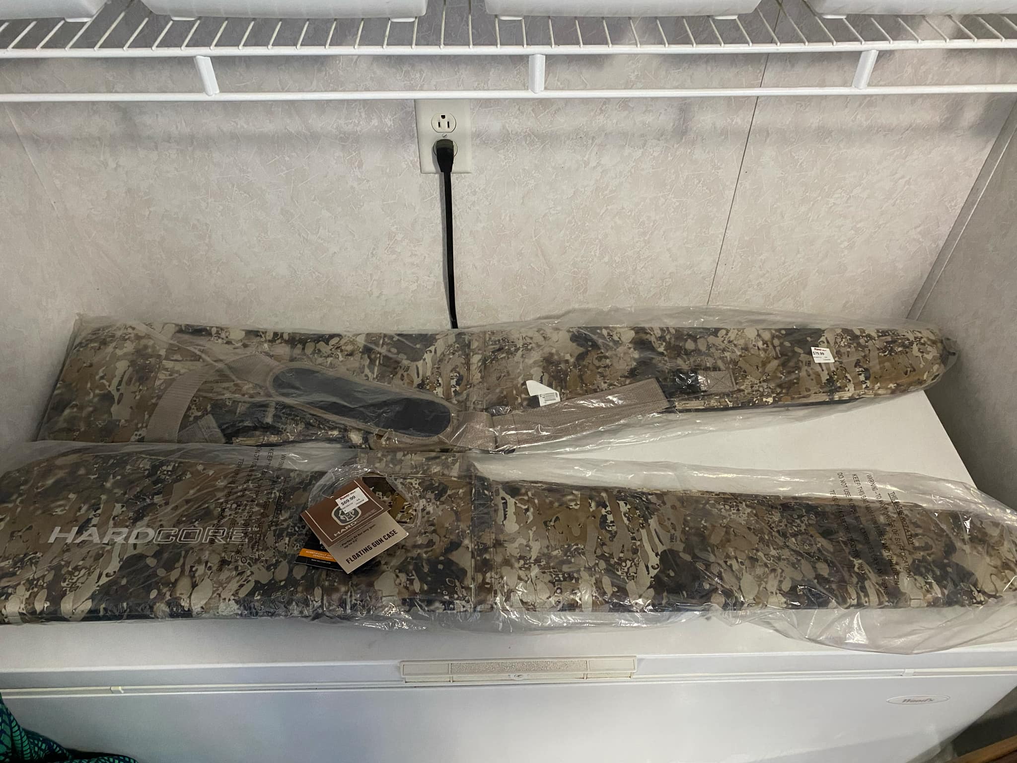 Photo of 2 Hardcore floating gun cases.