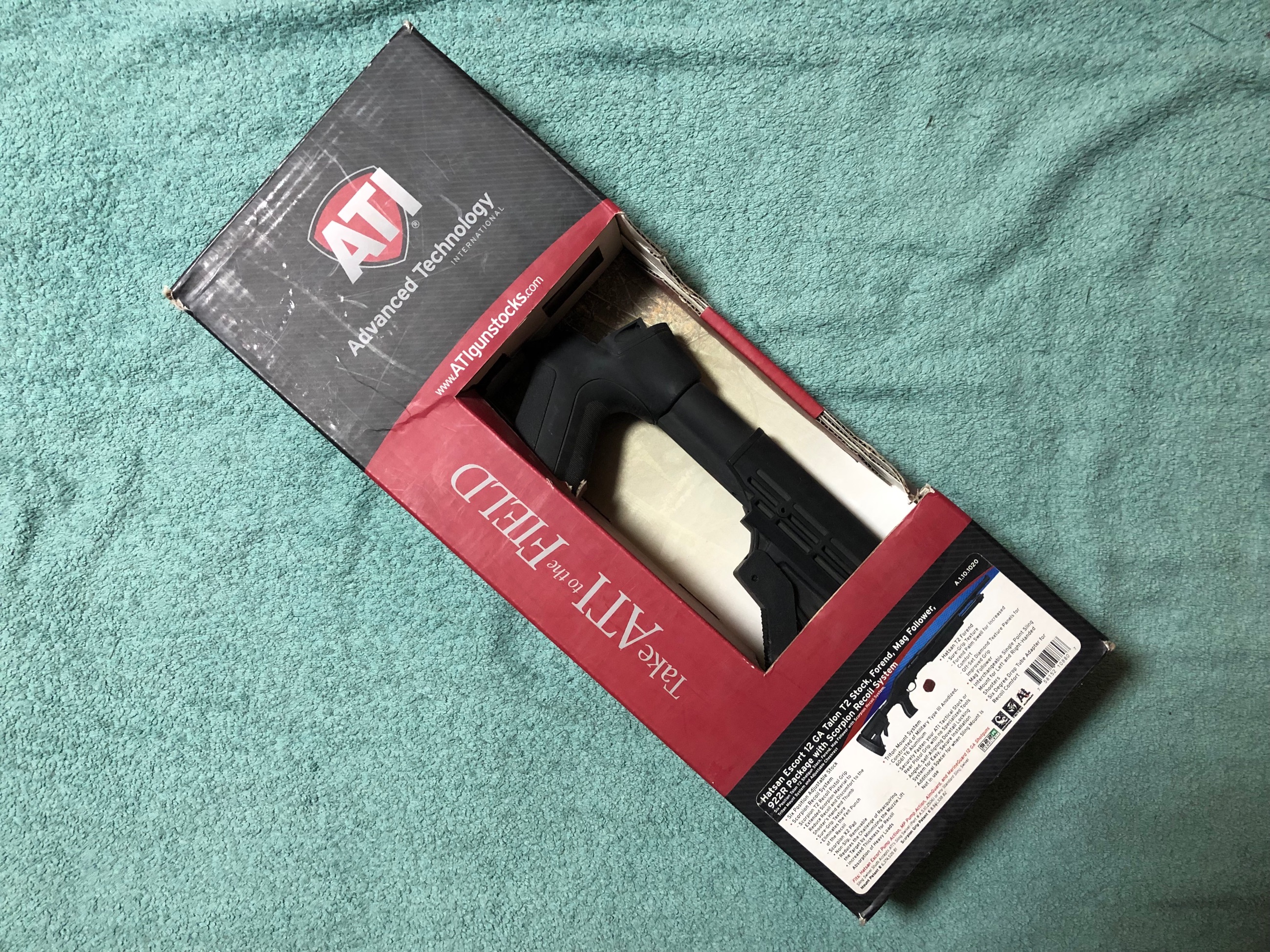 Photo of ATI Hatsan Escort 12GA Talon T2 Stock, Foreend, Mag Follower, 922R Package w/ Scorpion Recoil System