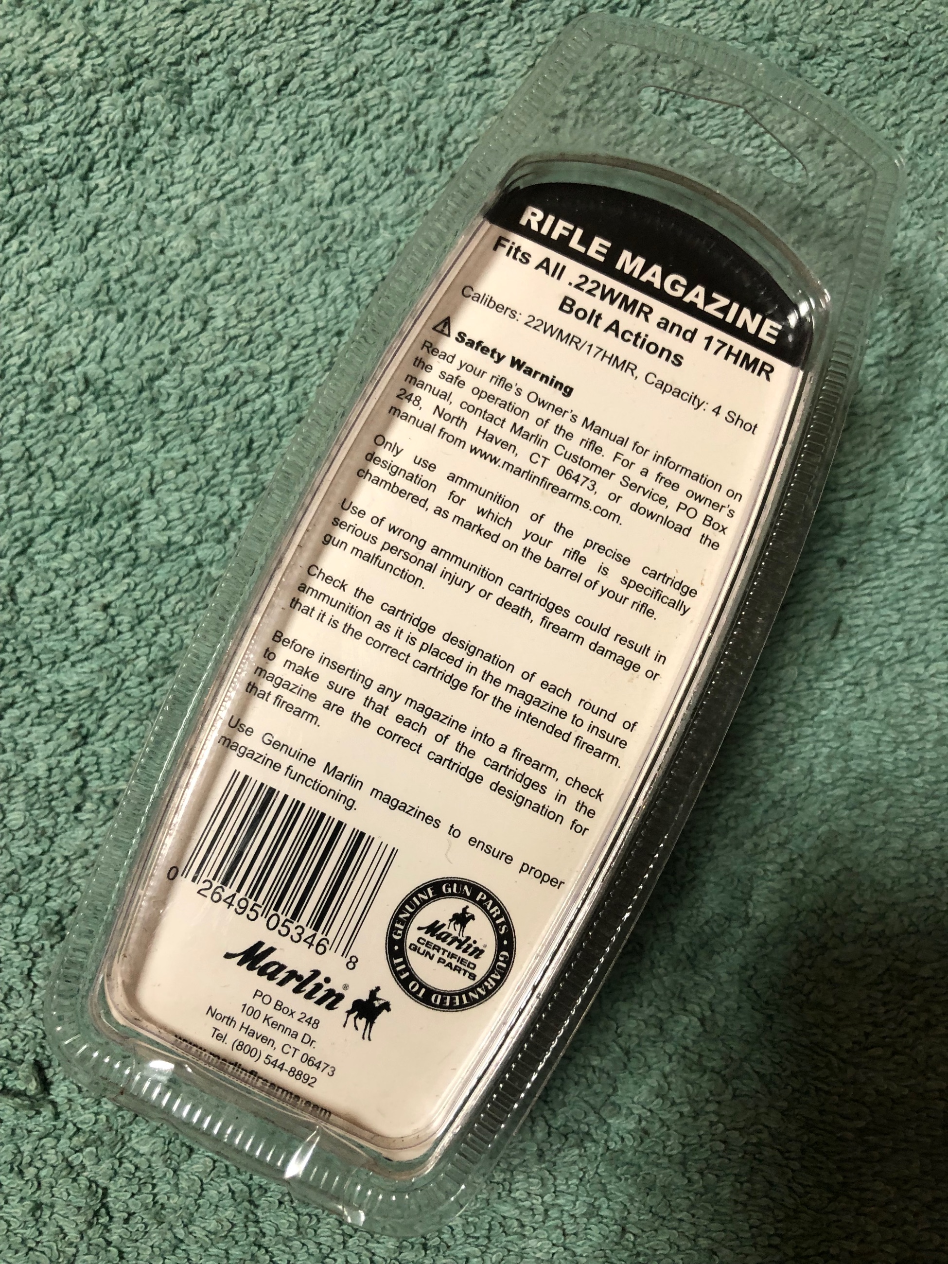 [BNIB]  Marlin 22 mag / 22 wmr Magazine - 4 Shots - 2 - 1764535741790_IMG_6469