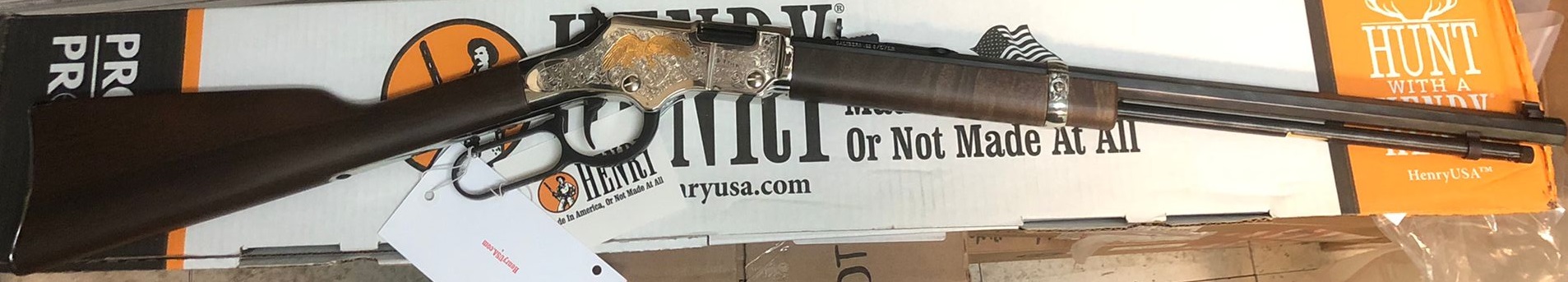 Brand new Henry H004GE Golden Eagle 22 LR RH 20" Blued Wood Stk Lever Action Rifle $1300 - 4 - 1764895811687_H004GE