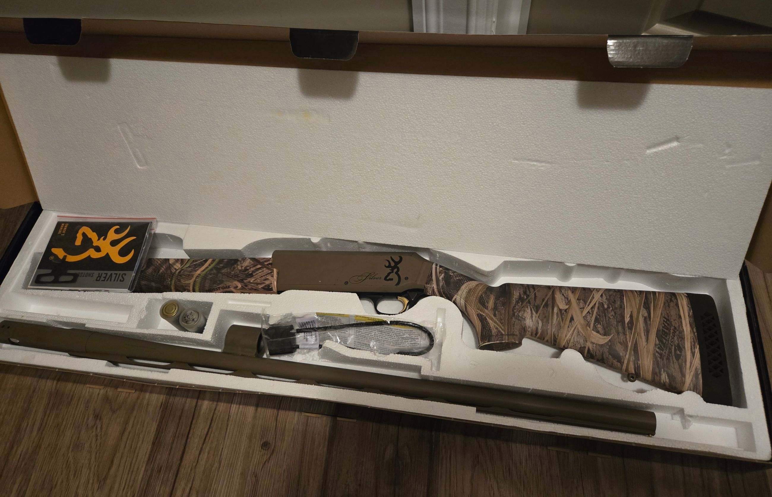 Photo of Browning Silver max-7 camo 12 gauge semi-auto 3.5" chamber 