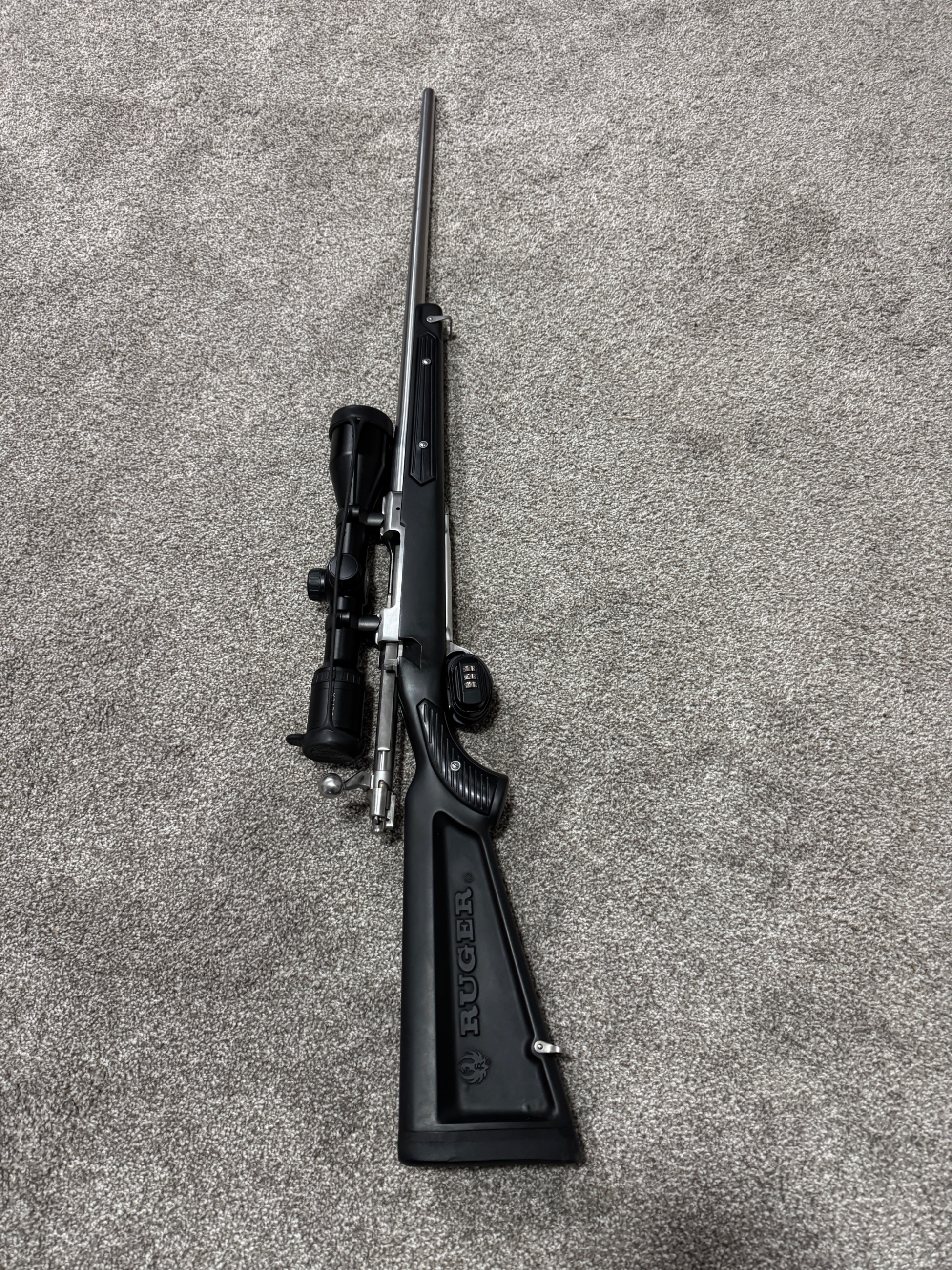 Photo of Ruger .338 win mag mark ll paddle stock