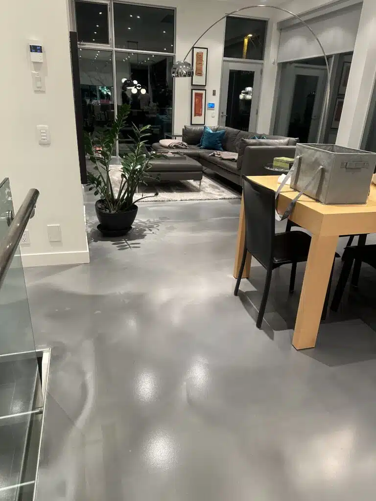 Photo of epoxy flooring for garage, Basement, main floors. or commercial shops