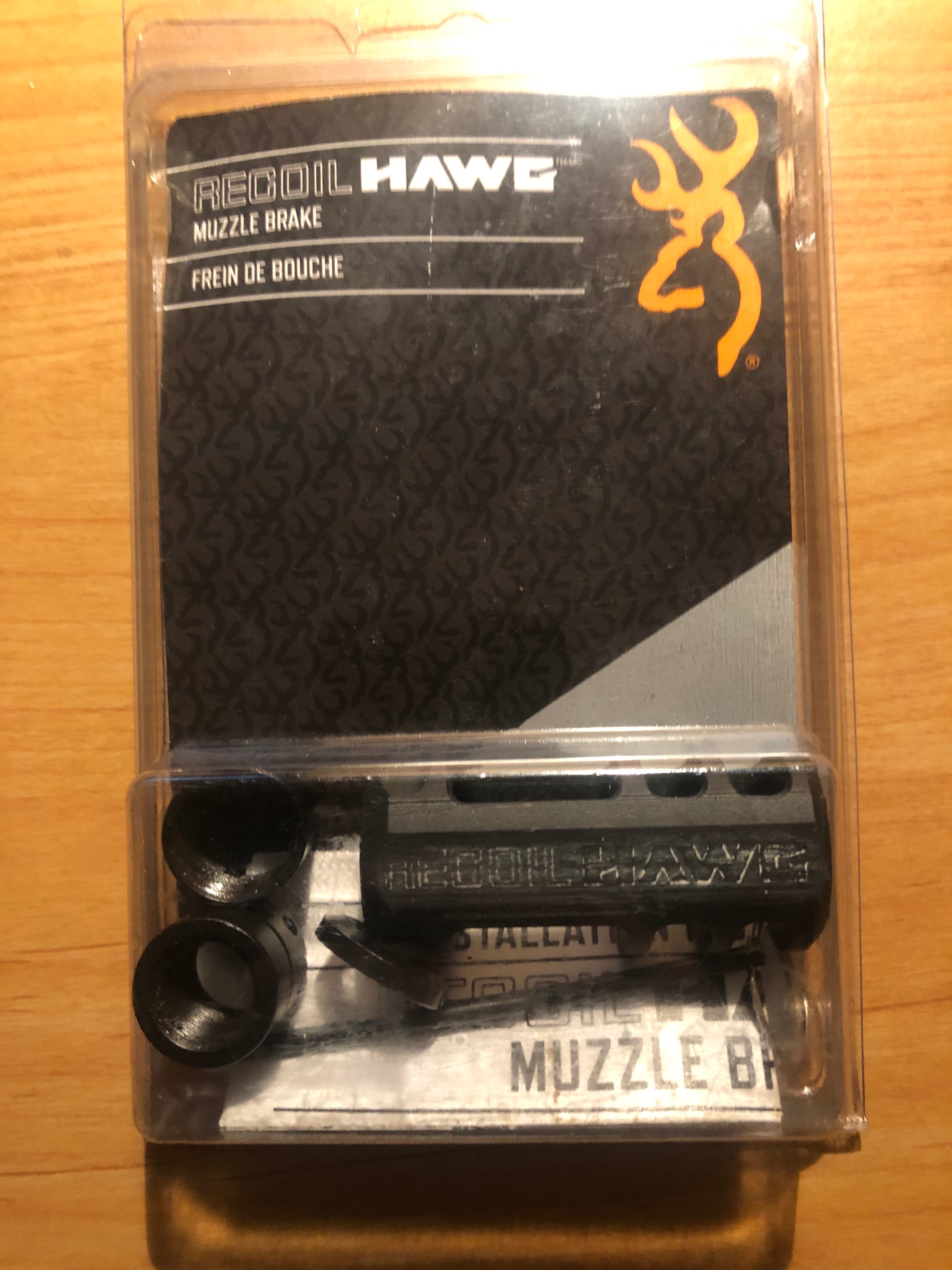 Photo of Muzzle Brake- Browning Recoil HAWG for 30 cal and smaller; 5/8"x24 & 1/2"x28 Thread