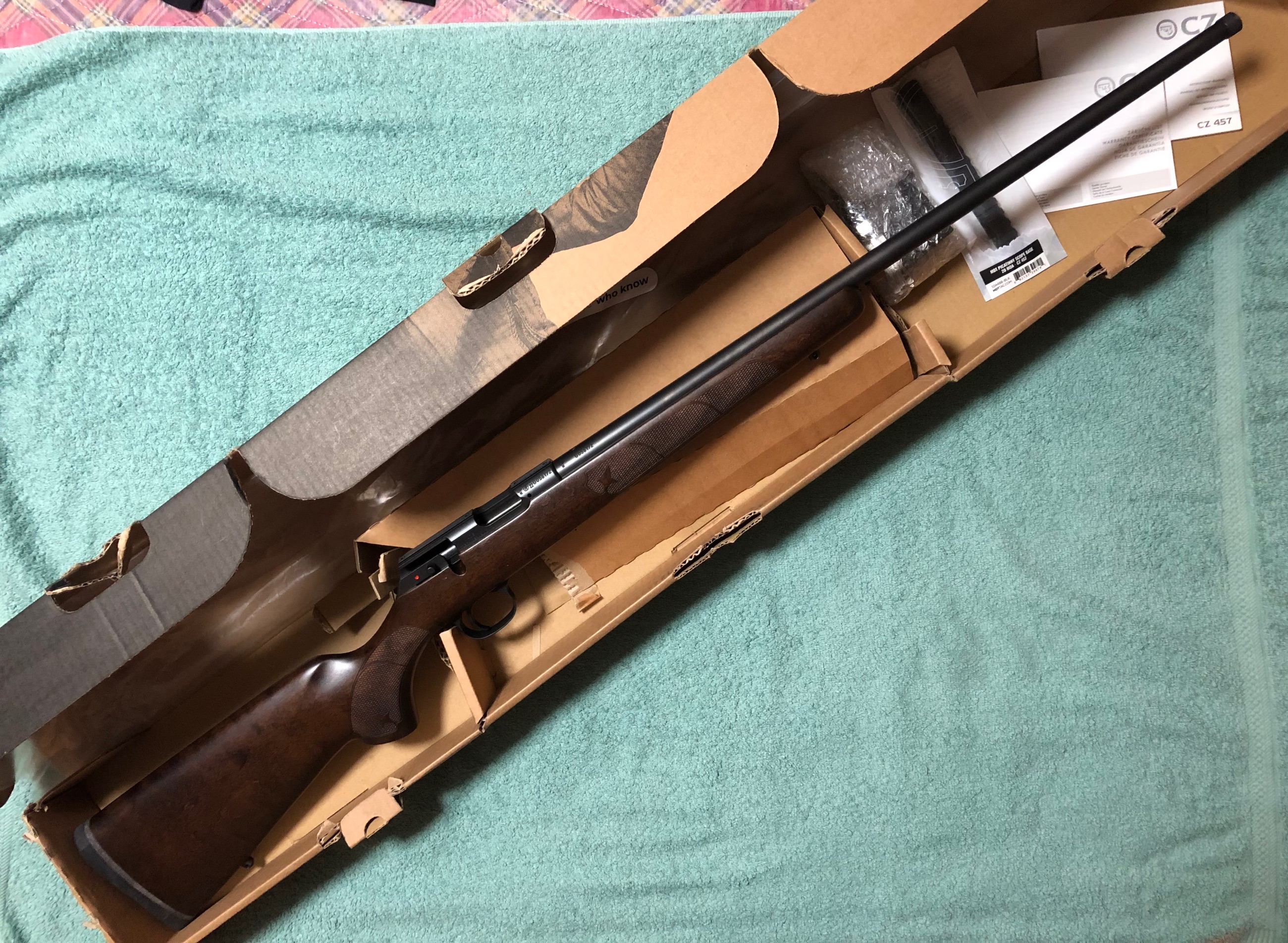 Photo of [BNIB] CZ 457 American 22wmr in Walnut Stock w/ Extra Package Deal!