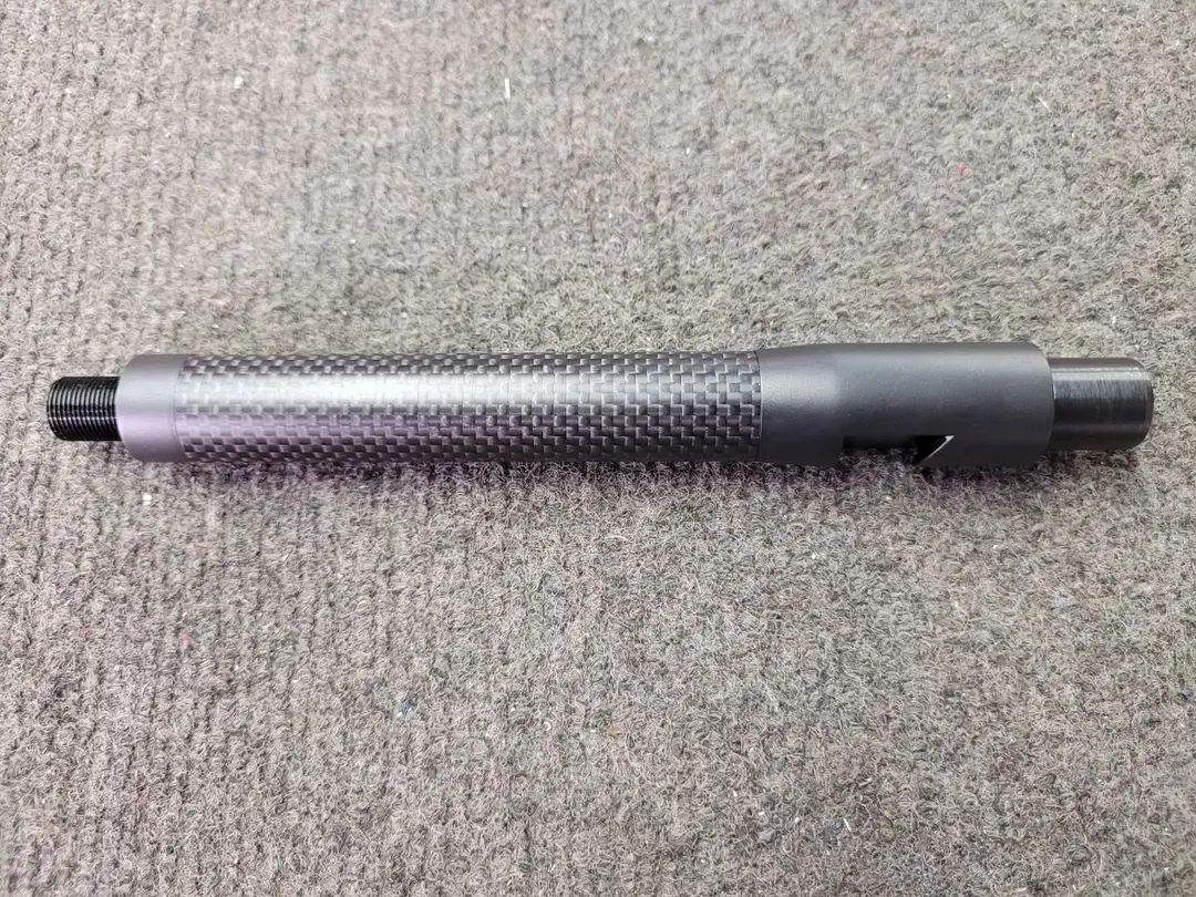 Photo of Dlask 8 inch blued carbon fiber 10/22 barrel .625 dia. threaded