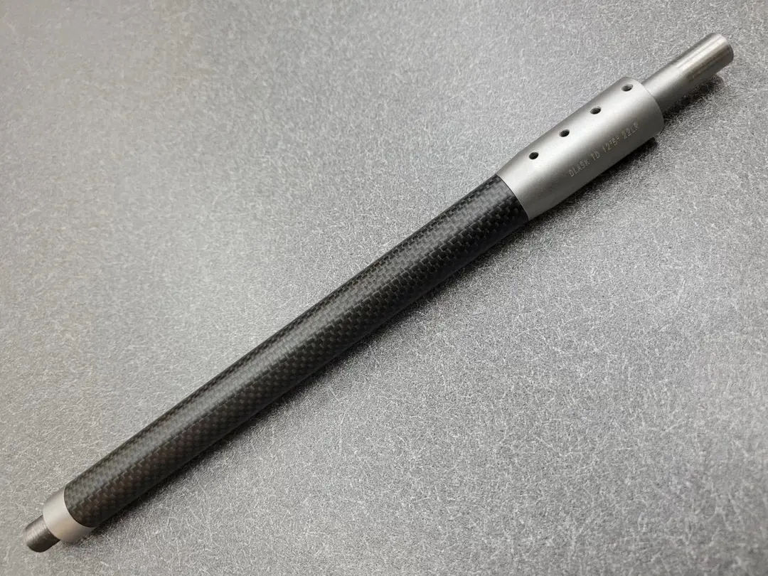 Photo of Dlask 9 inch stainless carbon fiber 10/22 takedown barrel .625 dia. threaded
