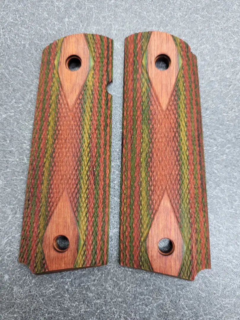 Photo of Dlask camo laminate 1911 grips