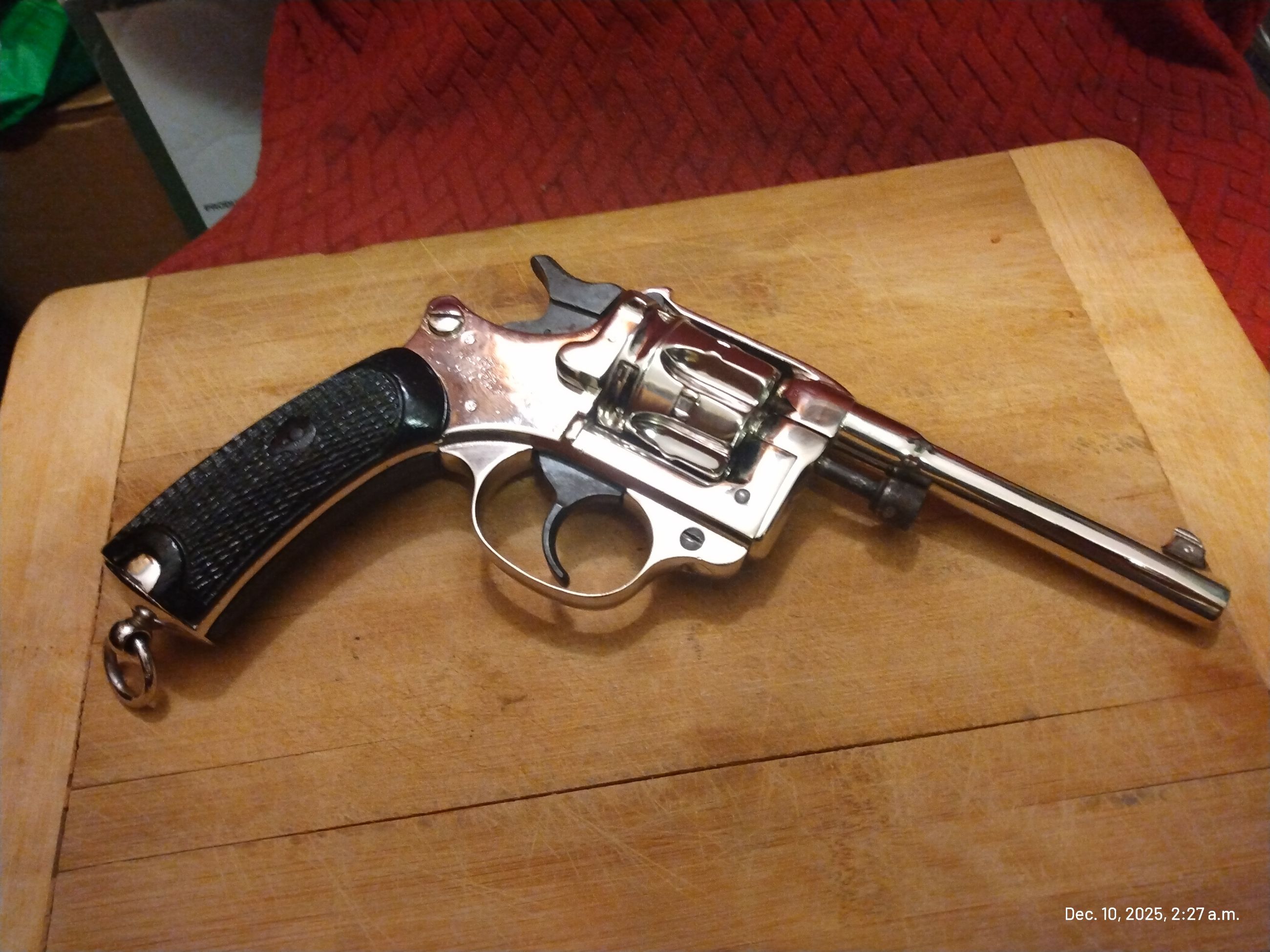 French 1892 Service Revolver in like new condition, Antique Status $4400 - 2 - 1765354463219_IMG_20251210_022740234