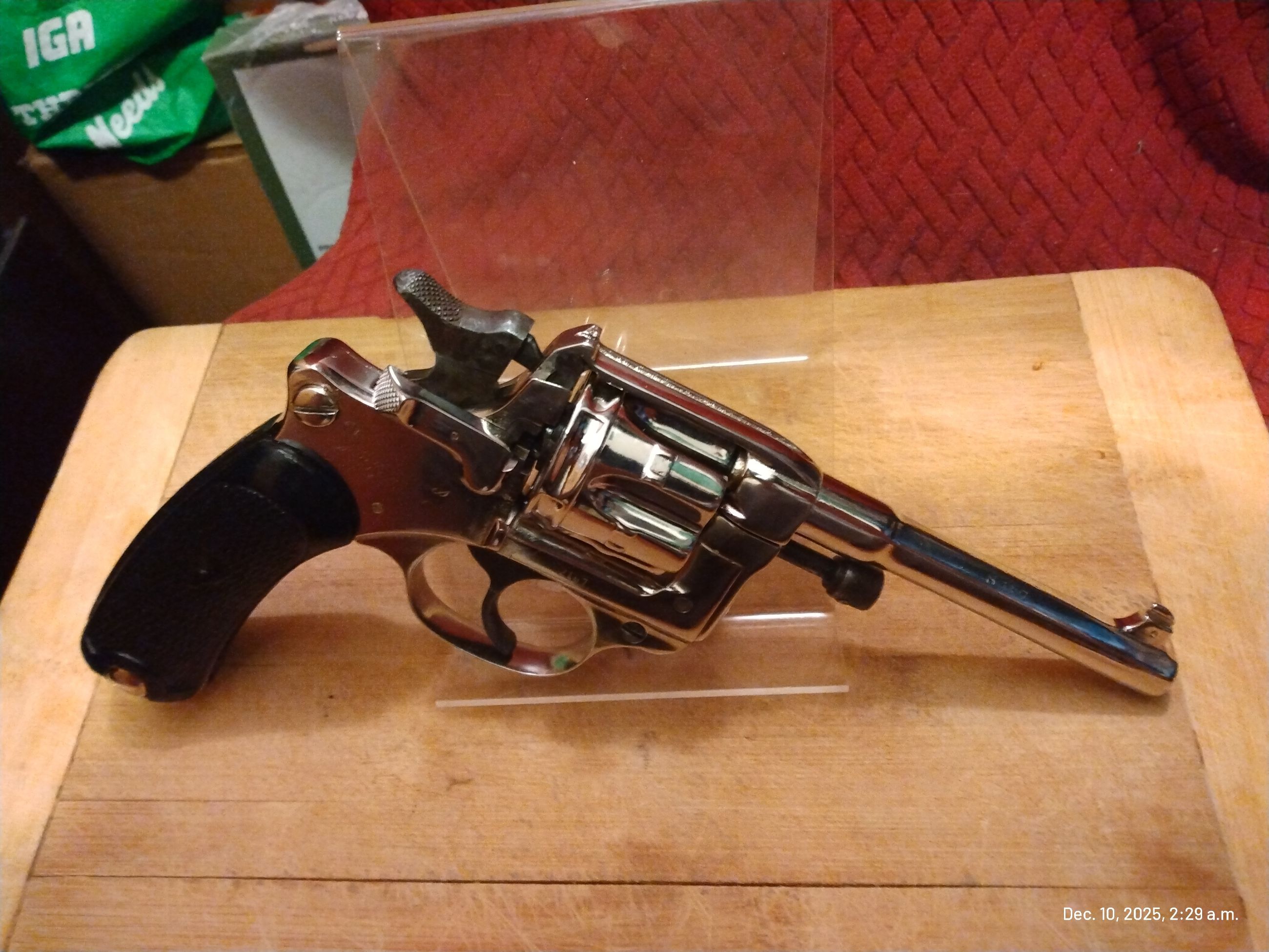 French 1892 Service Revolver in like new condition, Antique Status $4400 - 6 - 1765354497006_IMG_20251210_022929637