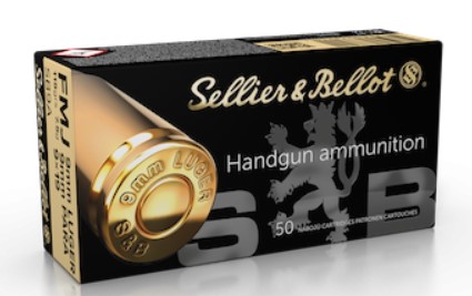 Photo of Sellier & Bellot 9mm Ammo 115Gr FMJ Box of 50