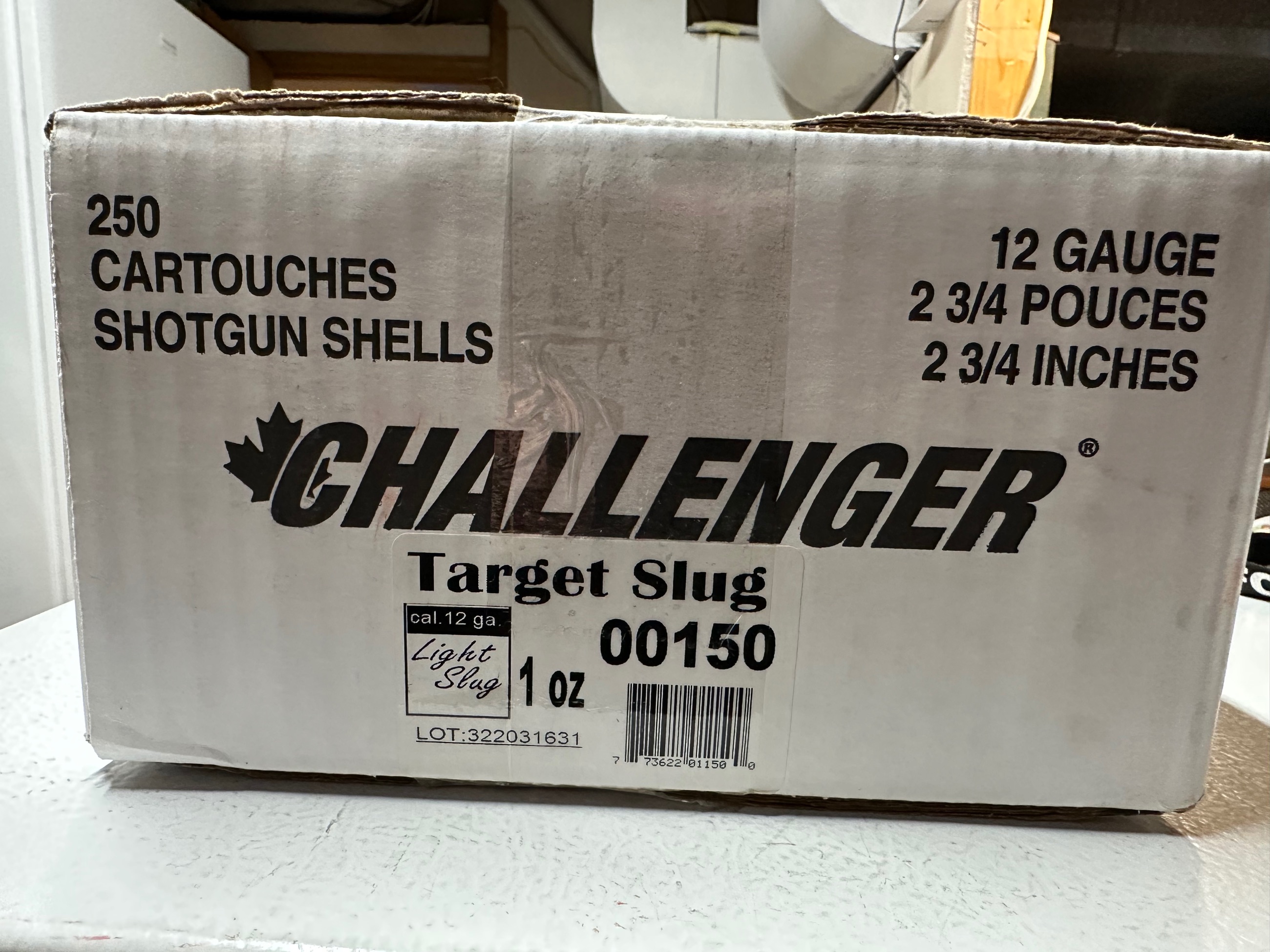 Challenger 12 ga 2 ¾ low recoil 1 oz target slugs - 2 - 1765479709356_IMG_2263